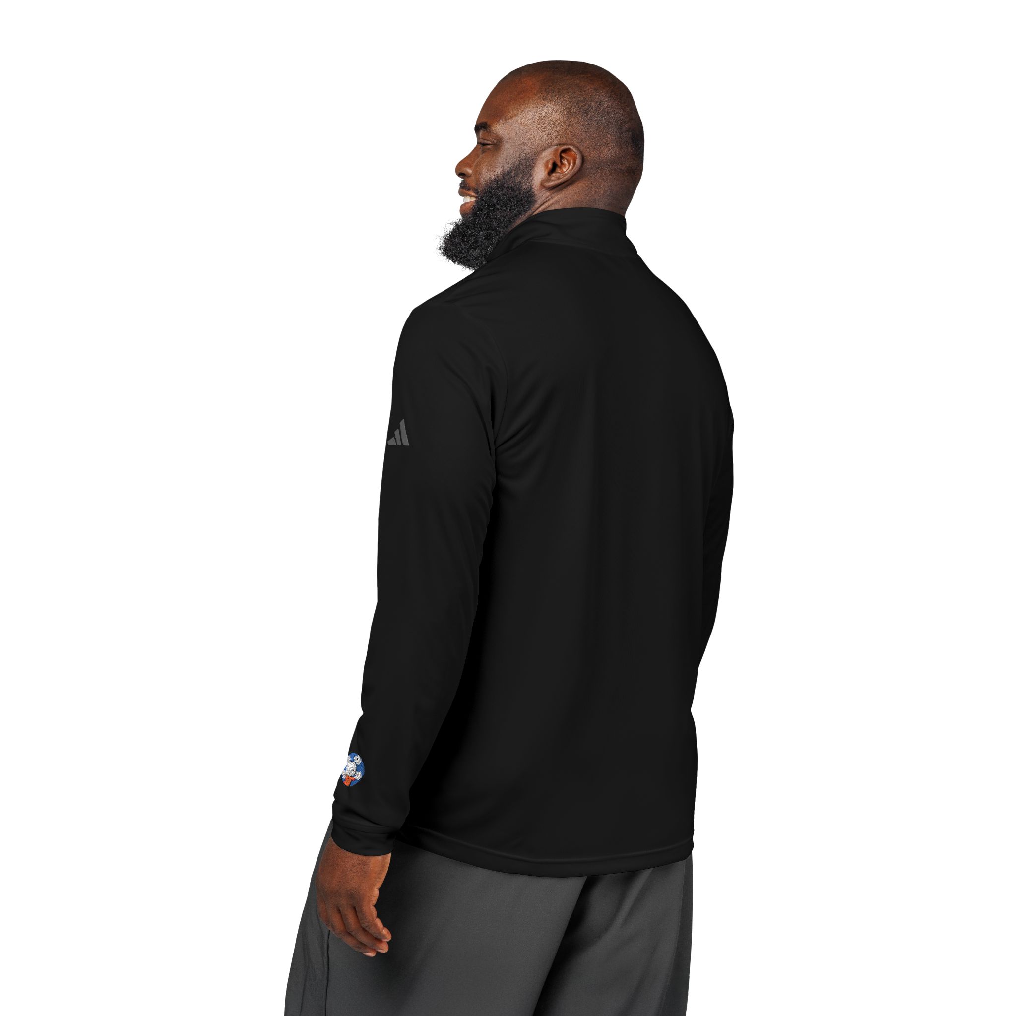 Mahjong Baby Embroidered Quarter-Zip Pullover | Retro Tiger Crest Performance Layer - Image 32