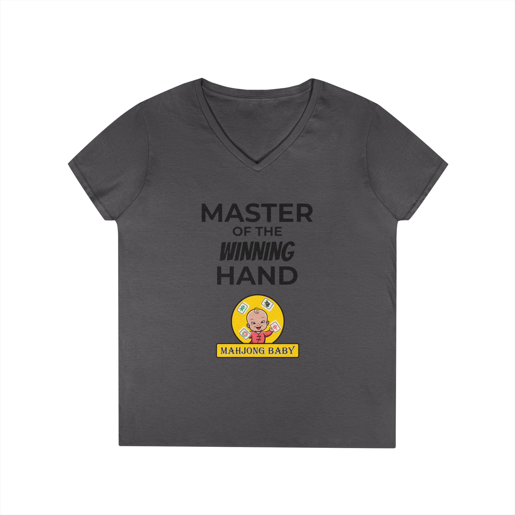 Mahjong Baby V-Neck T-Shirt | Master of the Winning Hand Tee - Image 19