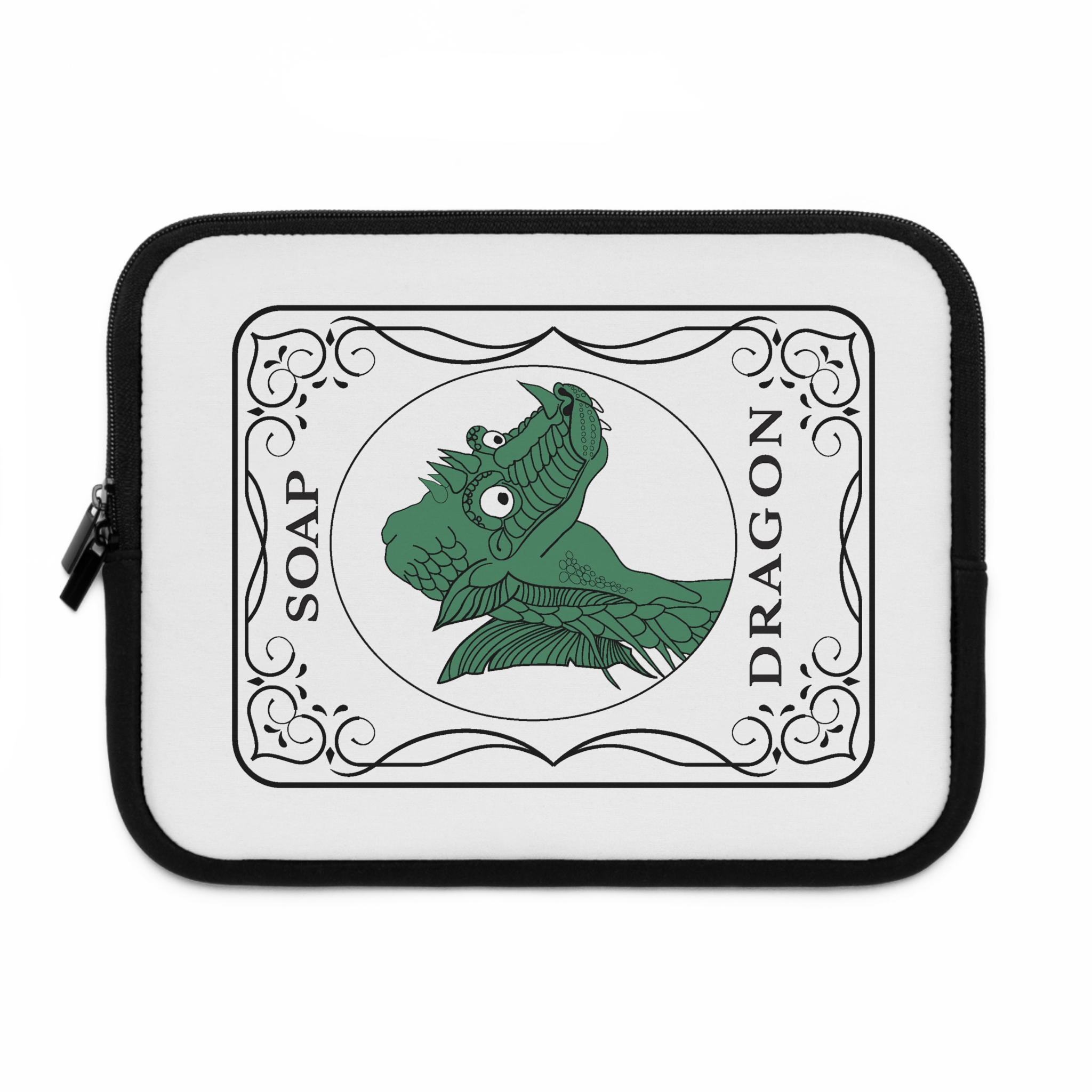Soap Dragon Laptop Sleeve by Mahjong Baby | Water-Resistant Neoprene Laptop Case (7”–17”) - Image 6