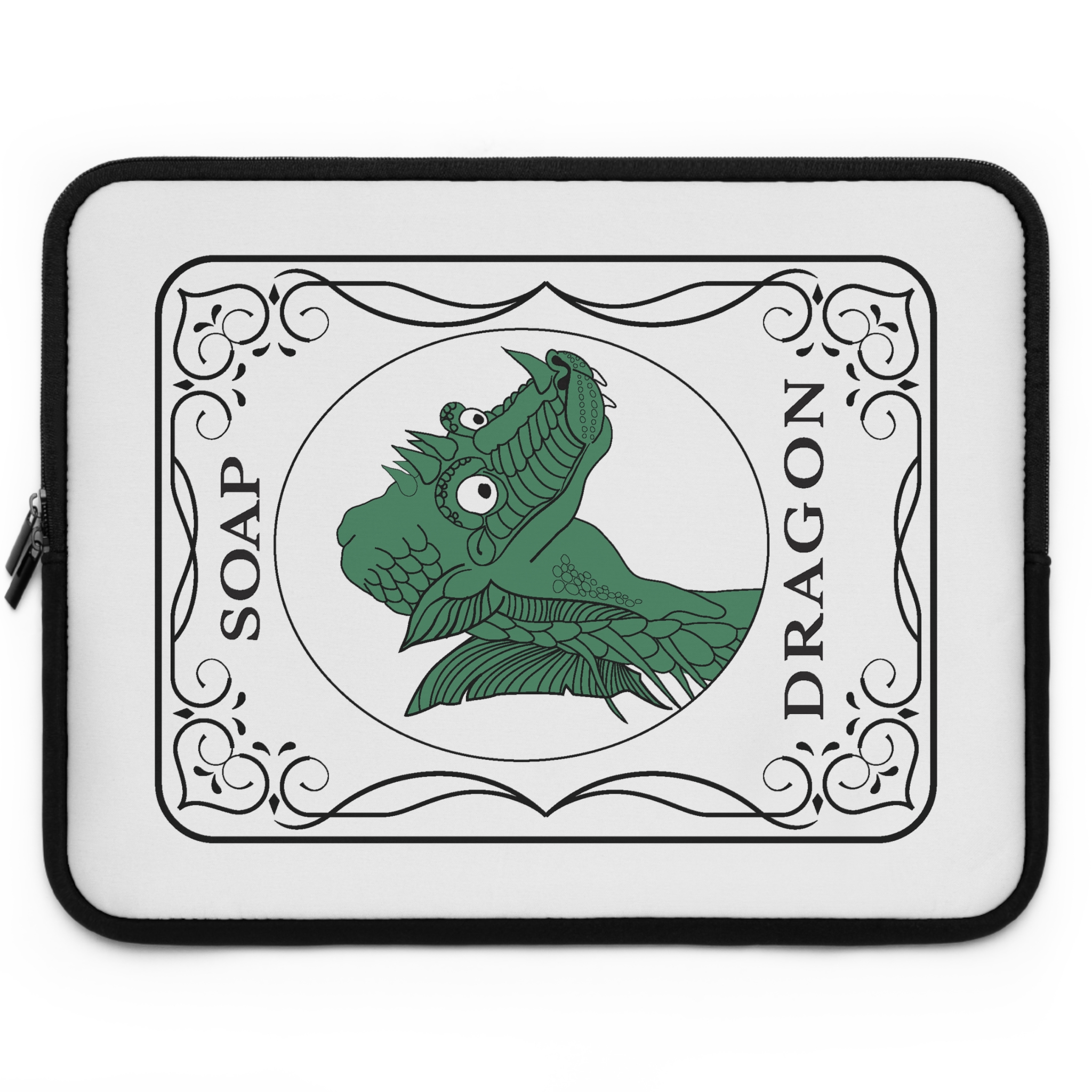 Soap Dragon Laptop Sleeve by Mahjong Baby | Water-Resistant Neoprene Laptop Case (7”–17”) - Image 21