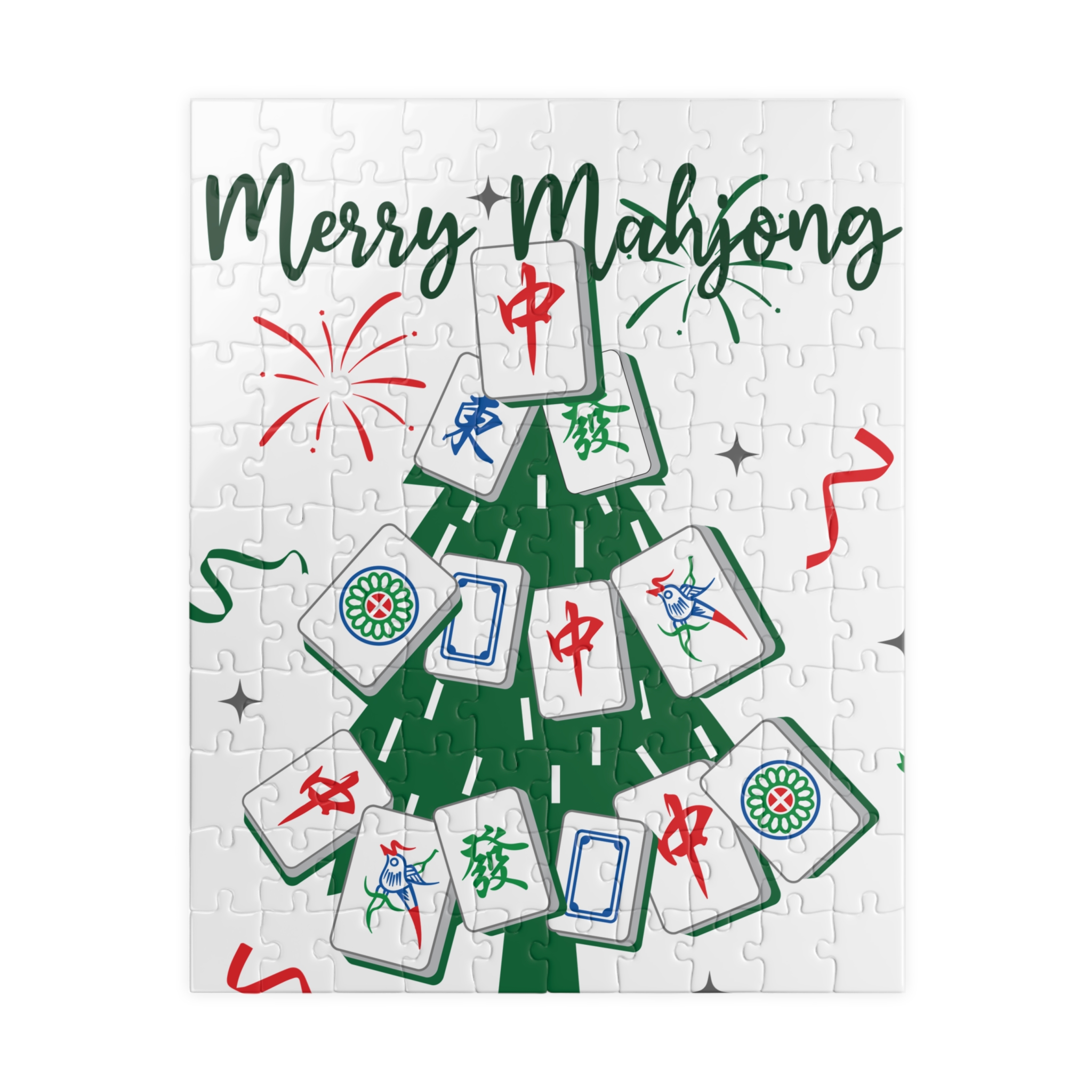Merry Mahjong Christmas Puzzle | Holiday Mahjong Jigsaw (110–1014 Pieces) - Image 21