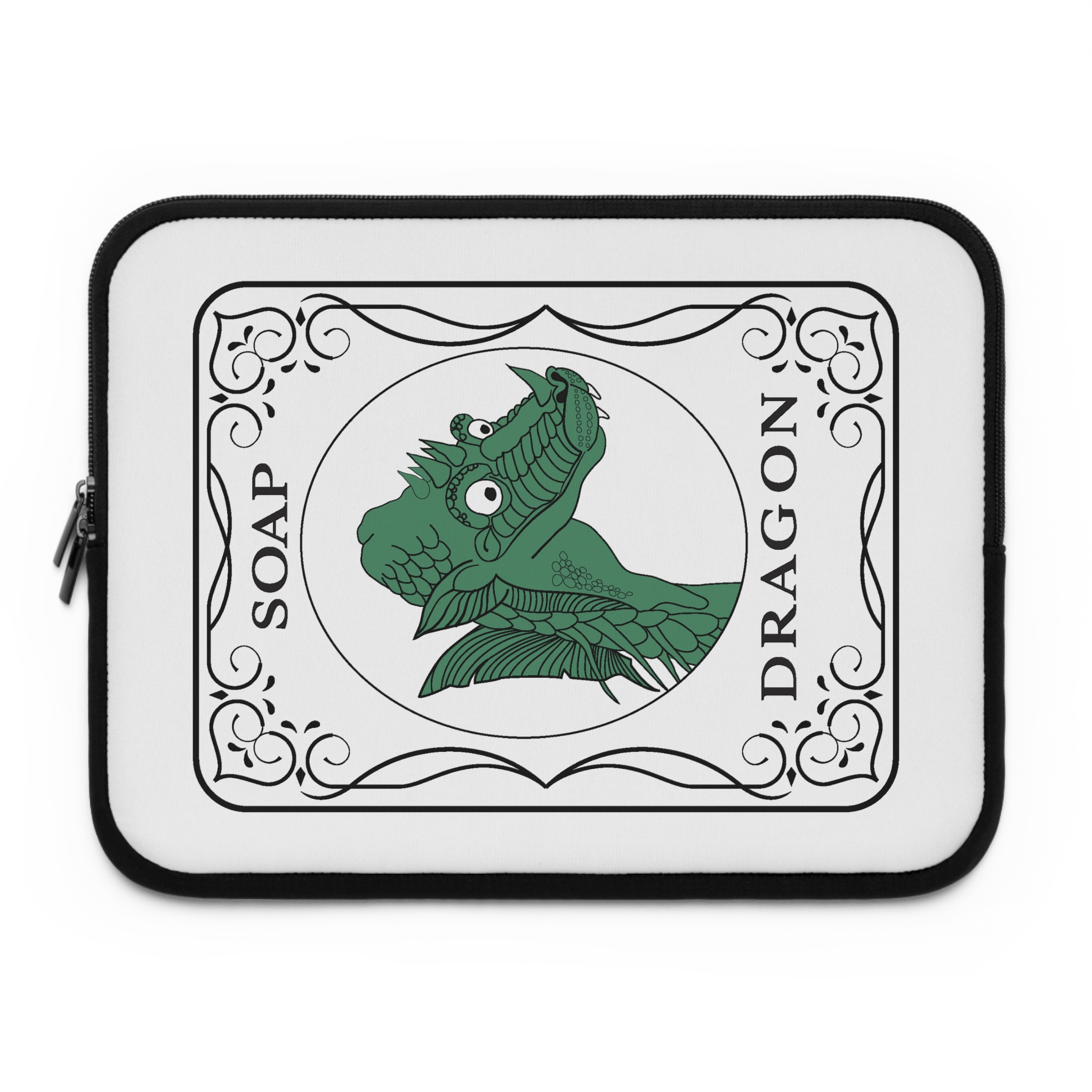 Soap Dragon Laptop Sleeve by Mahjong Baby | Water-Resistant Neoprene Laptop Case (7”–17”) - Image 11