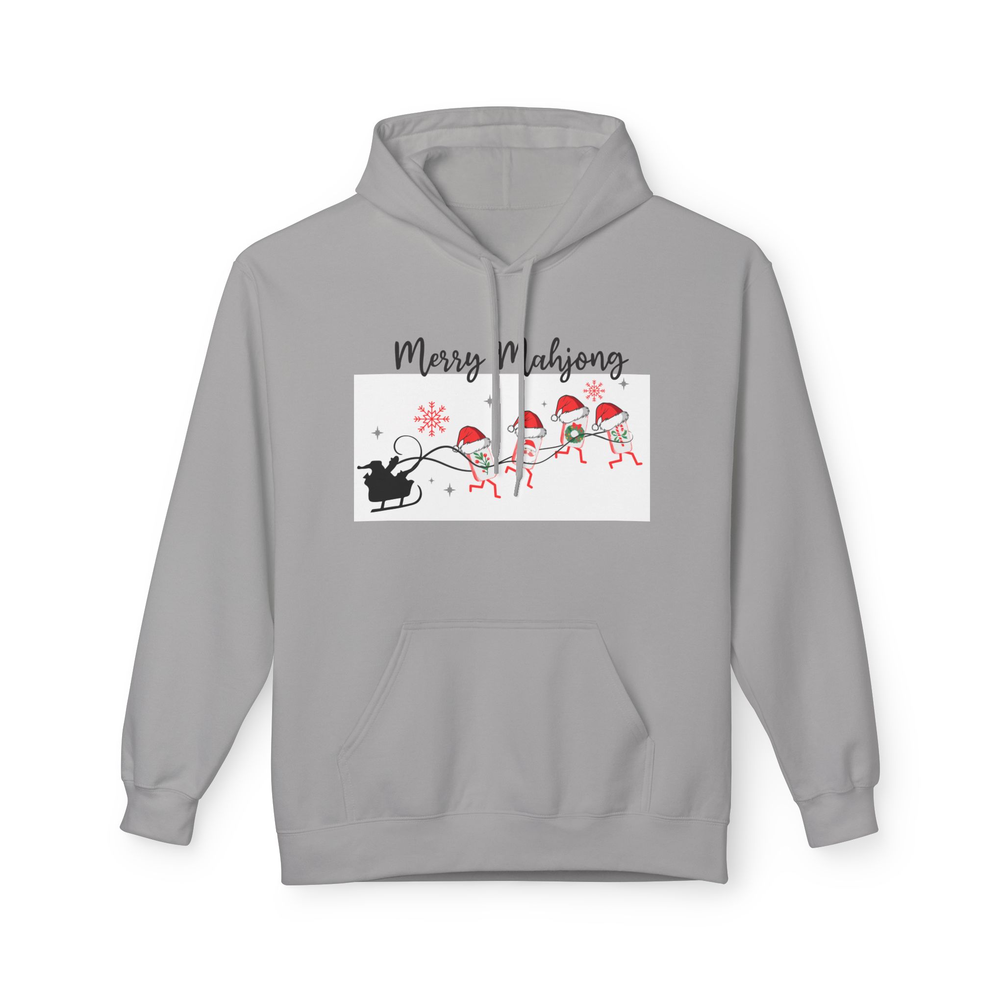 Merry Mahjong Christmas Hoodie | Festive Gnome Holiday Pullover - Image 5