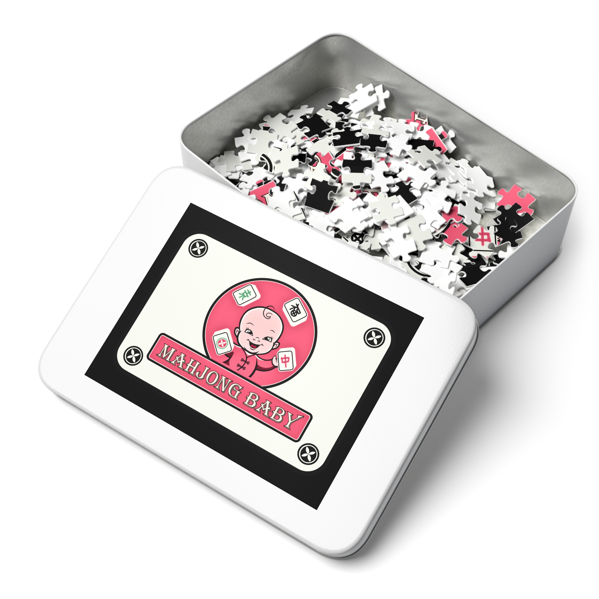 Mahjong Baby Puzzle | Retro Mahjong Tile Jigsaw with Tin (30–2000 Pieces) - Image 3