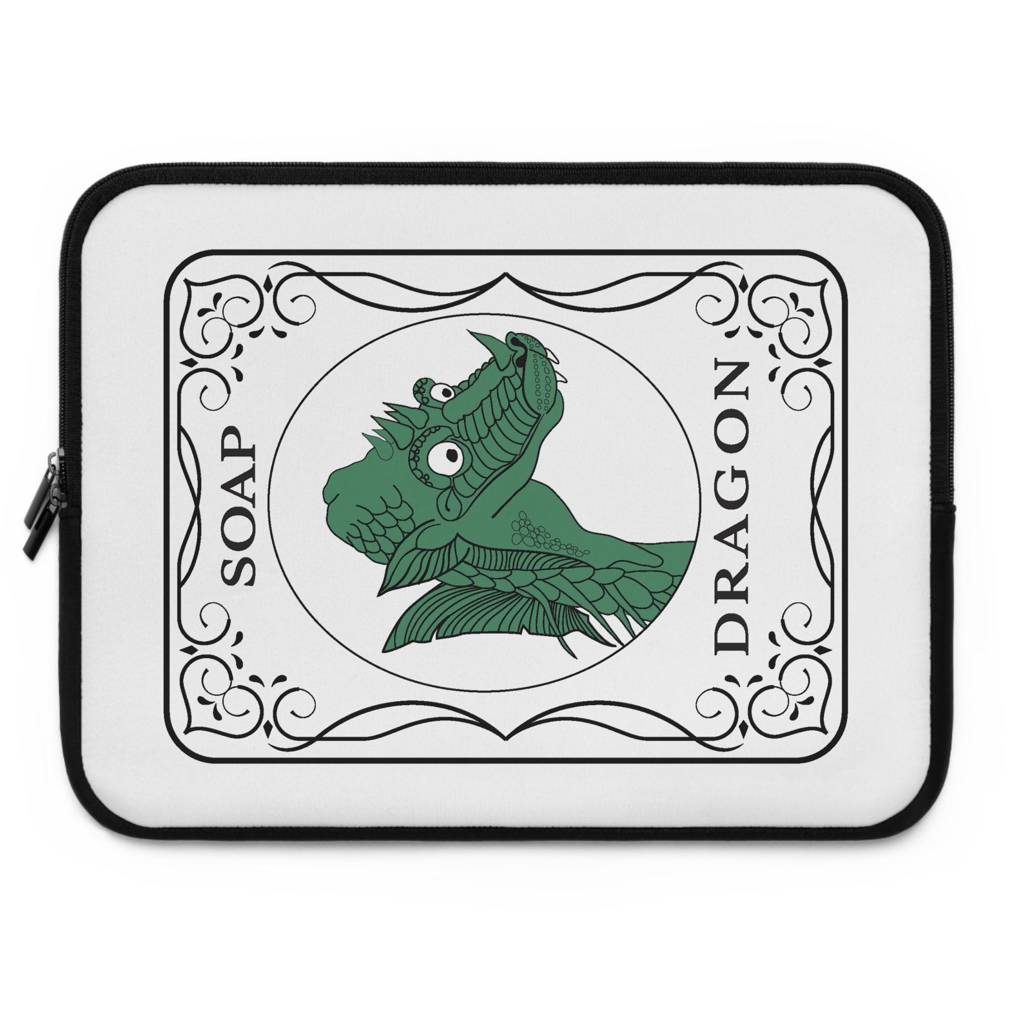 Soap Dragon Laptop Sleeve by Mahjong Baby | Water-Resistant Neoprene Laptop Case (7”–17”) - Image 16