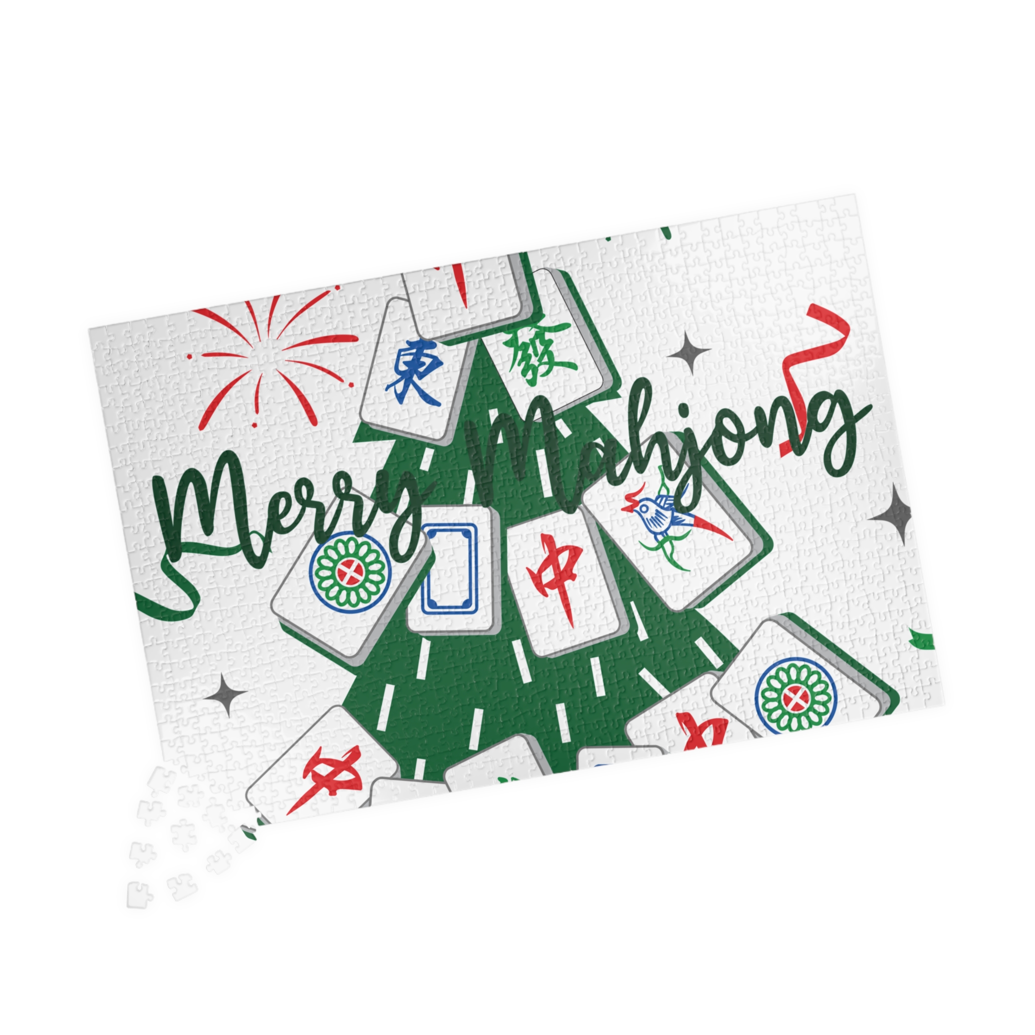 Merry Mahjong Christmas Puzzle | Holiday Mahjong Jigsaw (110–1014 Pieces) - Image 19
