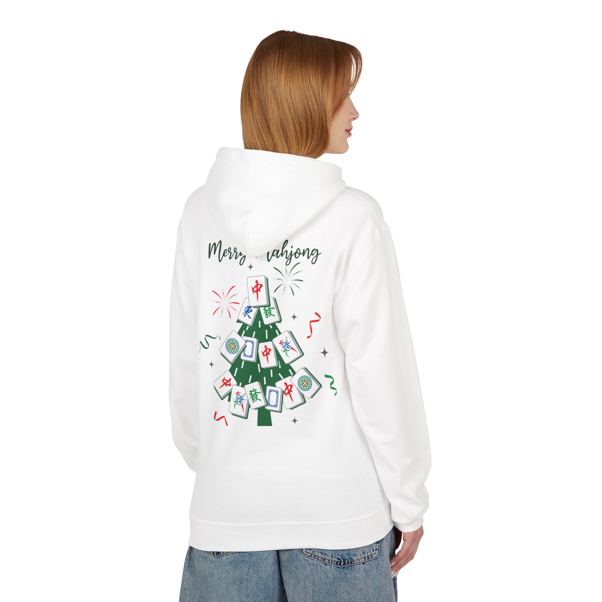 Merry Mahjong Christmas Hoodie | Festive Gnome Holiday Pullover - Image 4