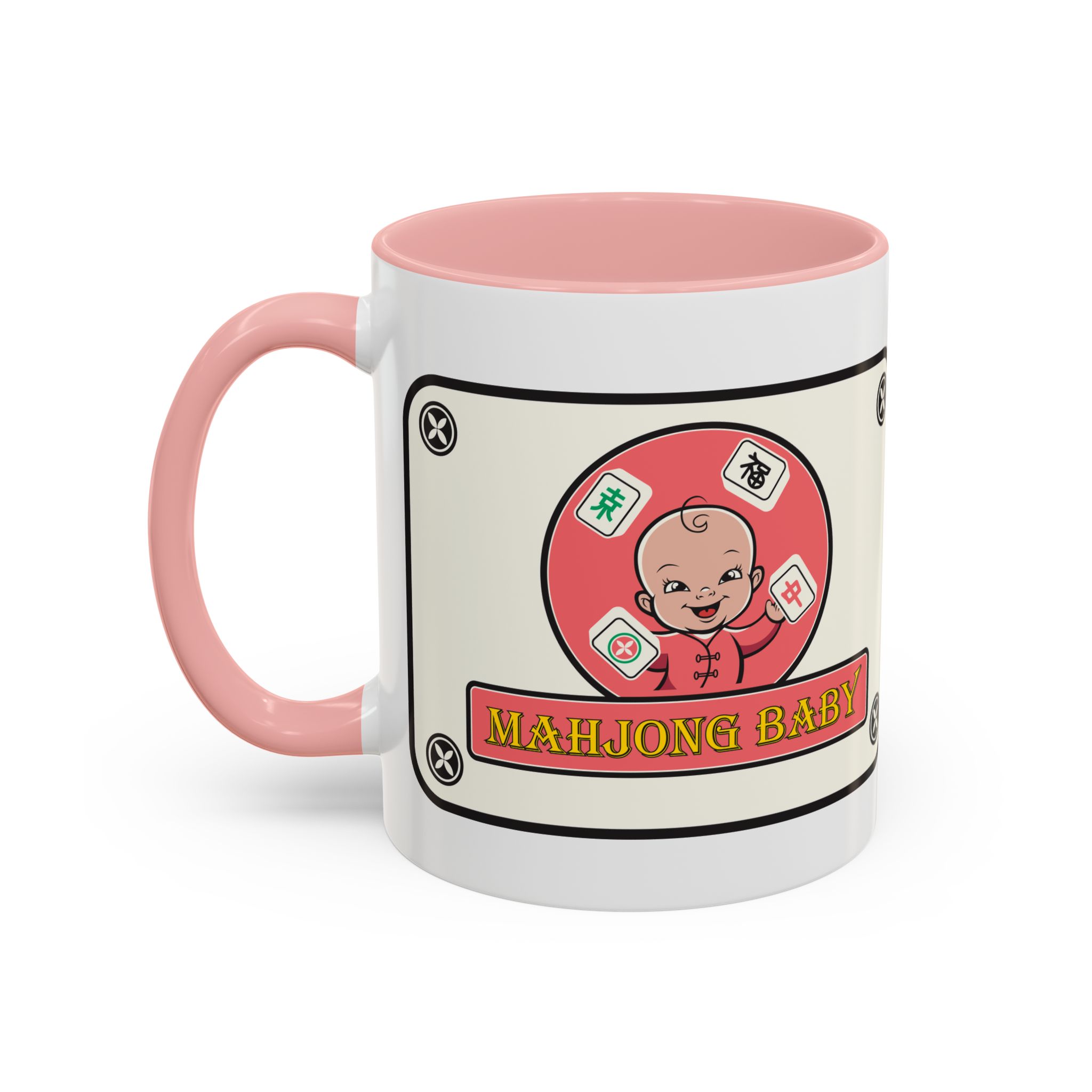 Mahjong Baby Accent Coffee Mug | Retro Ceramic Cup (11oz & 15oz) - Image 39
