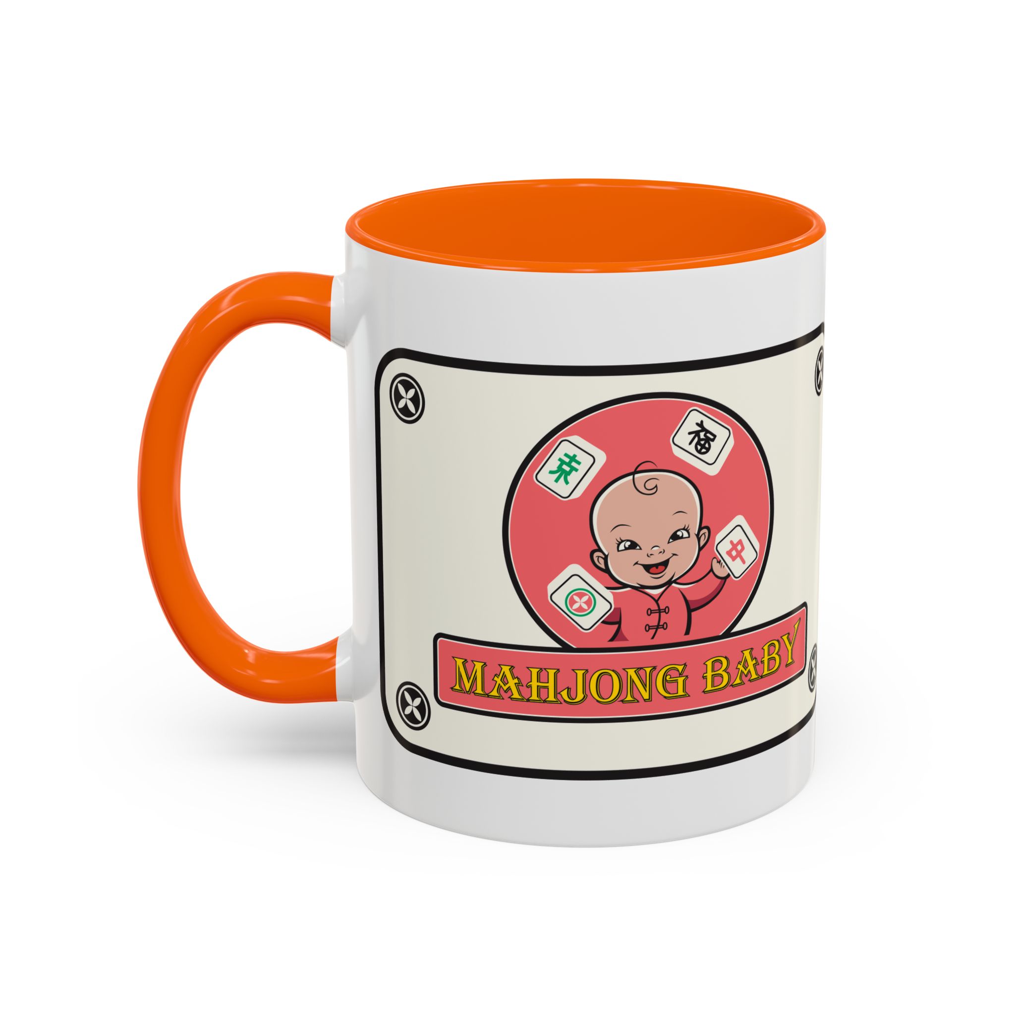 Mahjong Baby Accent Coffee Mug | Retro Ceramic Cup (11oz & 15oz) - Image 63