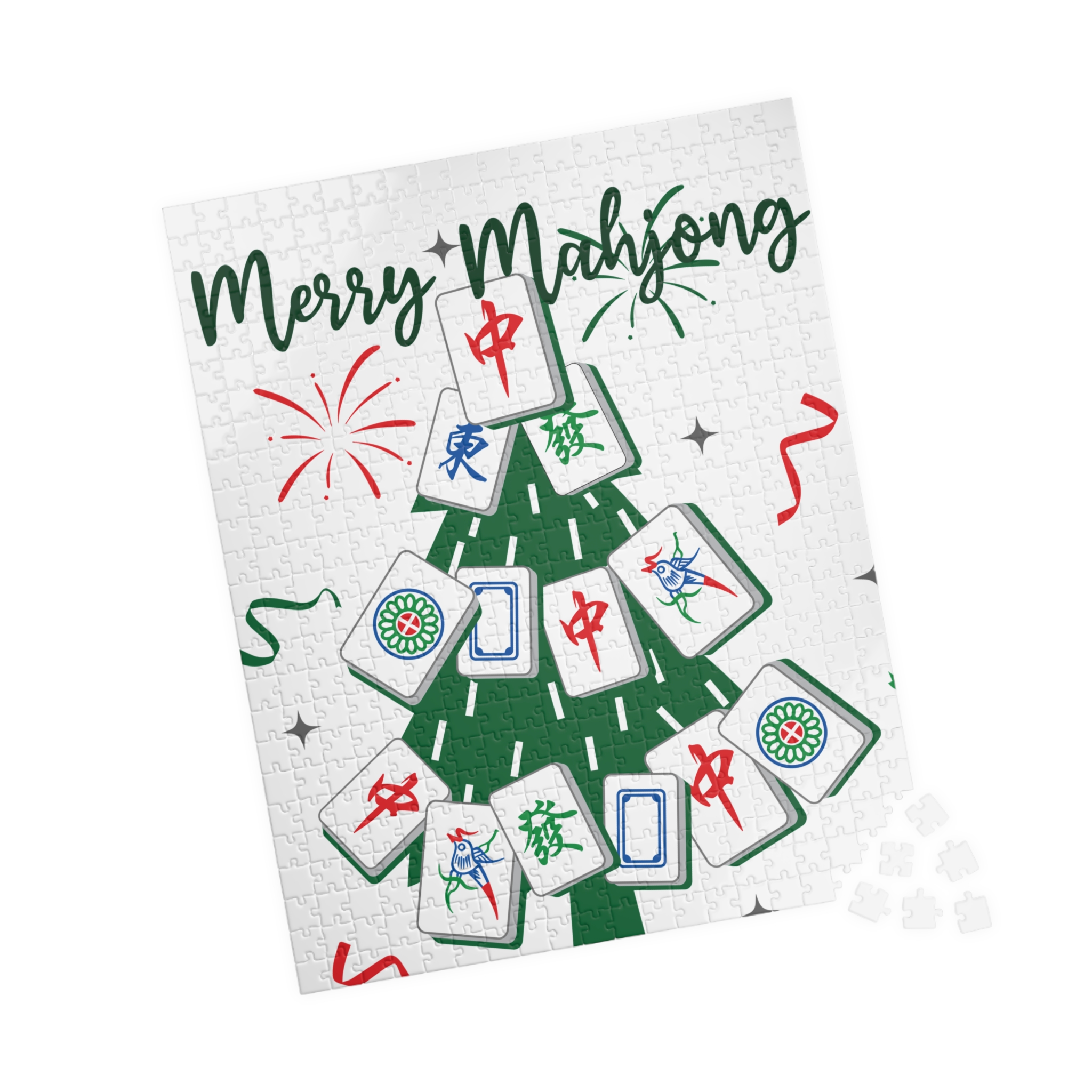 Merry Mahjong Christmas Puzzle | Holiday Mahjong Jigsaw (110–1014 Pieces) - Image 31