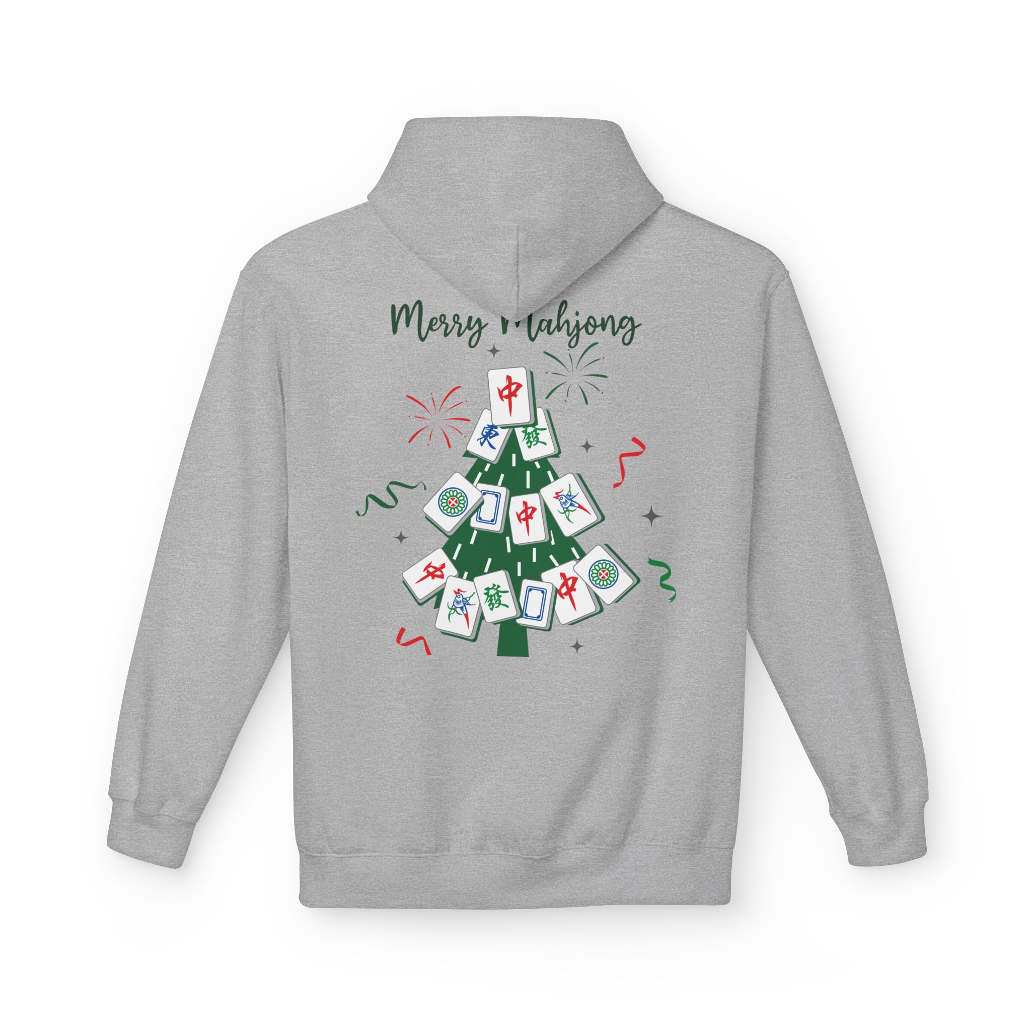 Merry Mahjong Christmas Hoodie | Festive Gnome Holiday Pullover - Image 26