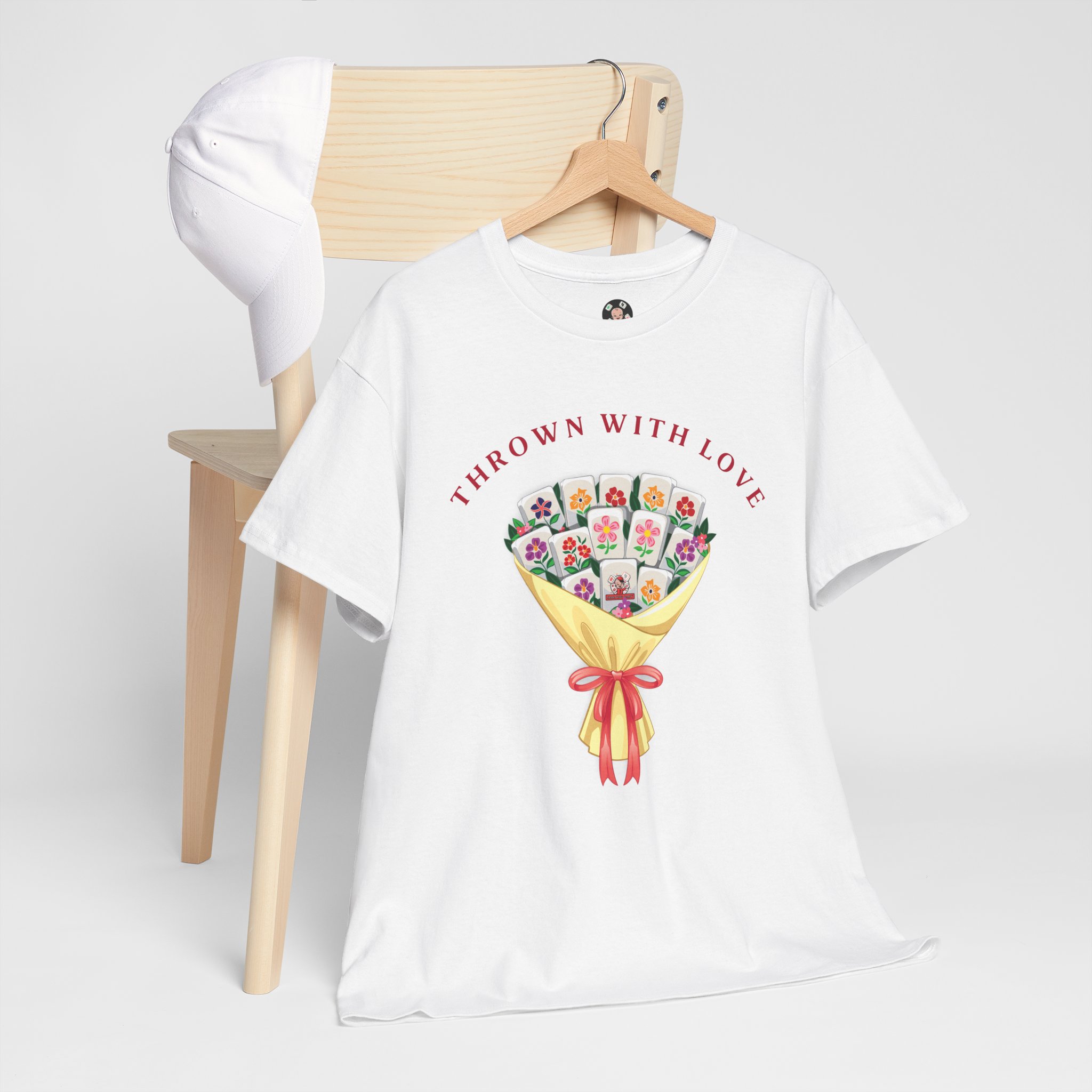 💕 “Thrown With Love” Unisex Mahjong T-Shirt — Playful Valentine’s Mahjong Gift Tee - Image 11