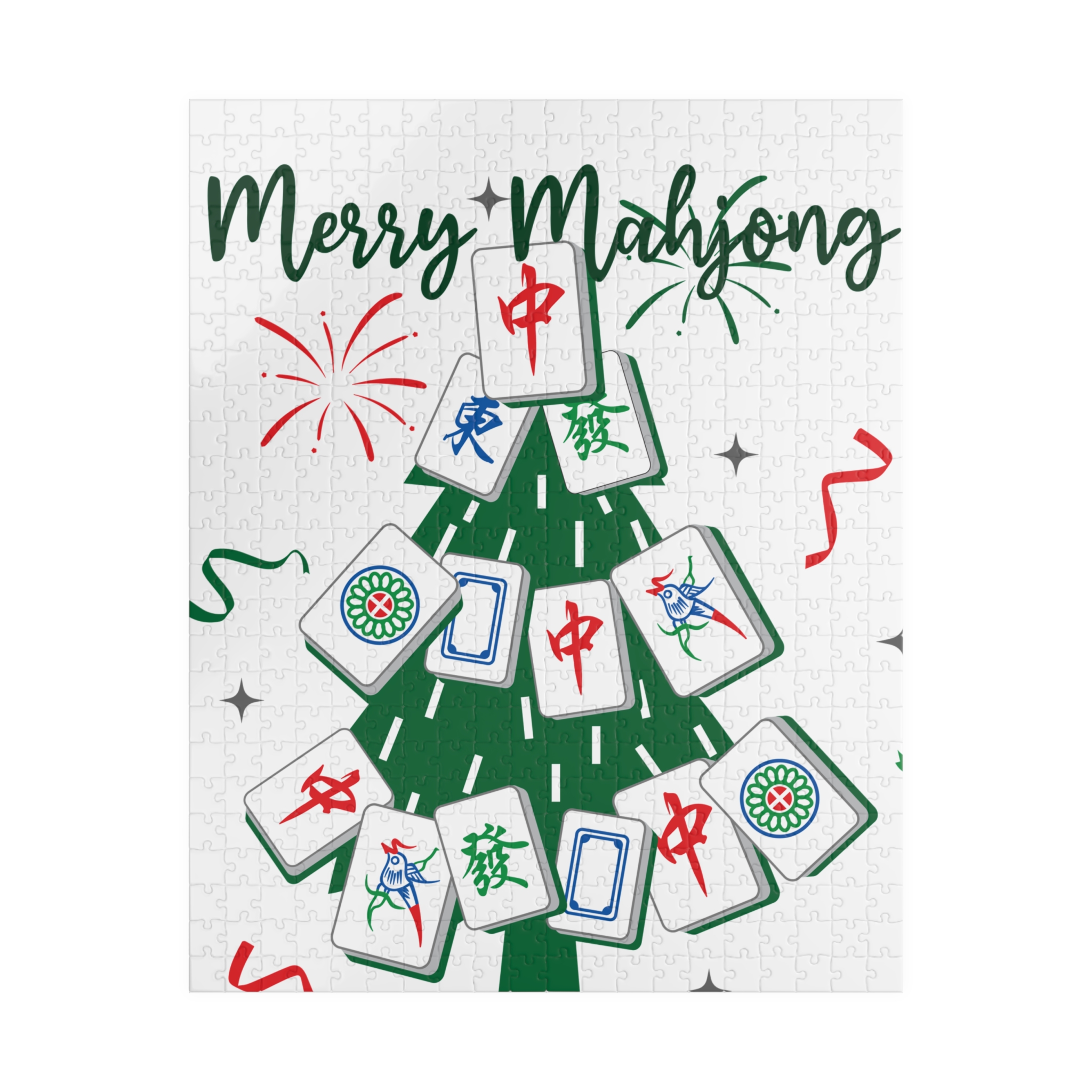Merry Mahjong Christmas Puzzle | Holiday Mahjong Jigsaw (110–1014 Pieces) - Image 29