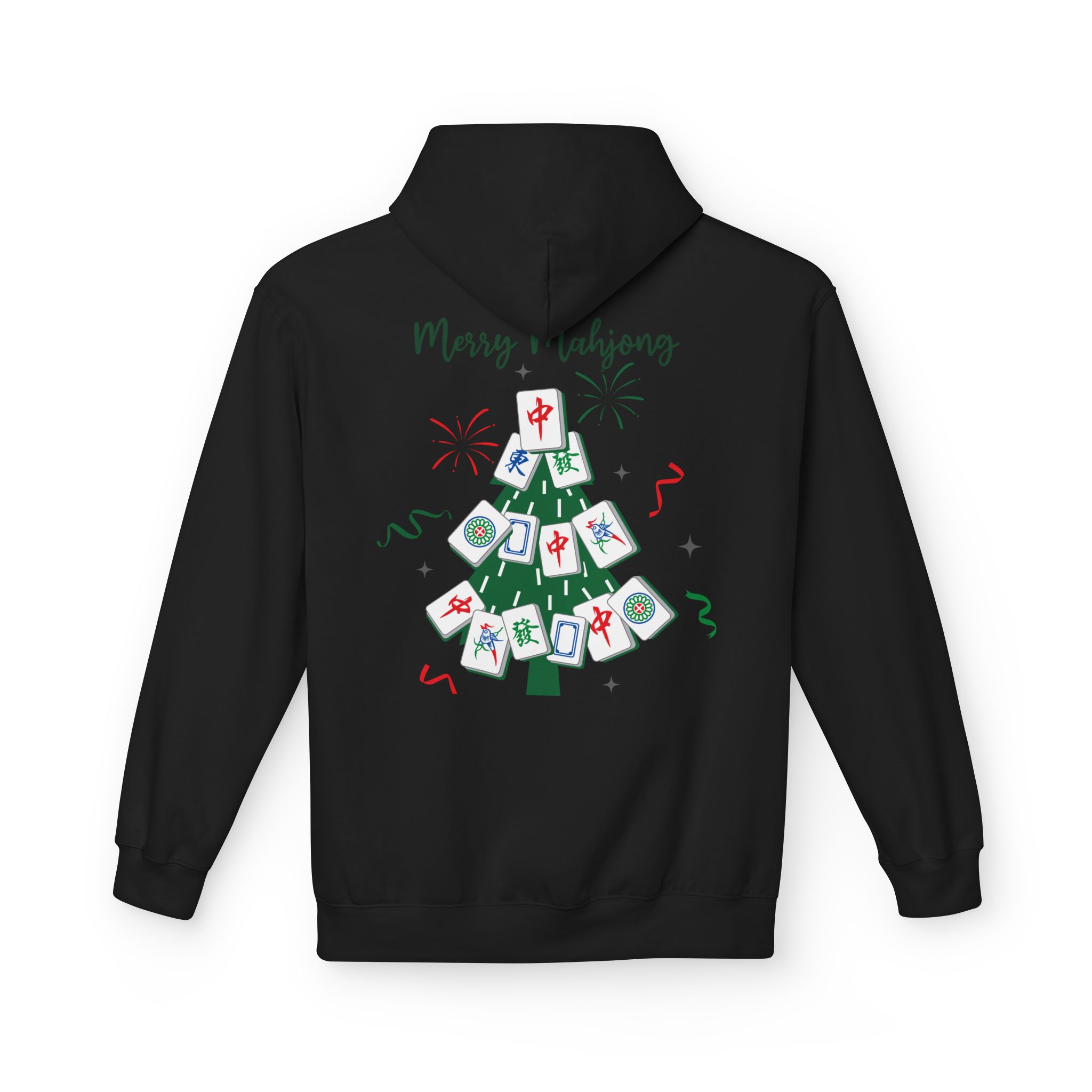 Merry Mahjong Christmas Hoodie | Festive Gnome Holiday Pullover - Image 14