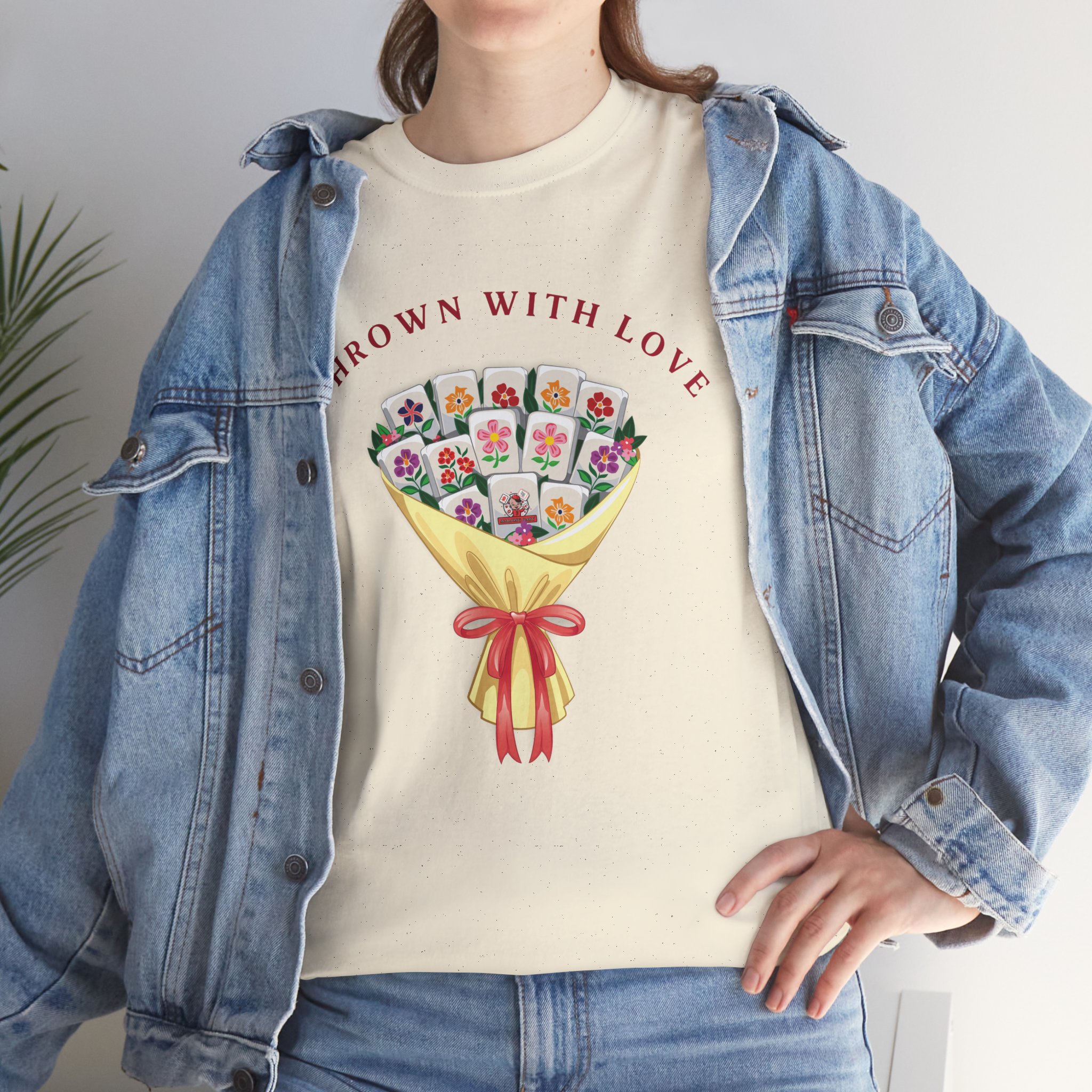 💕 “Thrown With Love” Unisex Mahjong T-Shirt — Playful Valentine’s Mahjong Gift Tee - Image 76