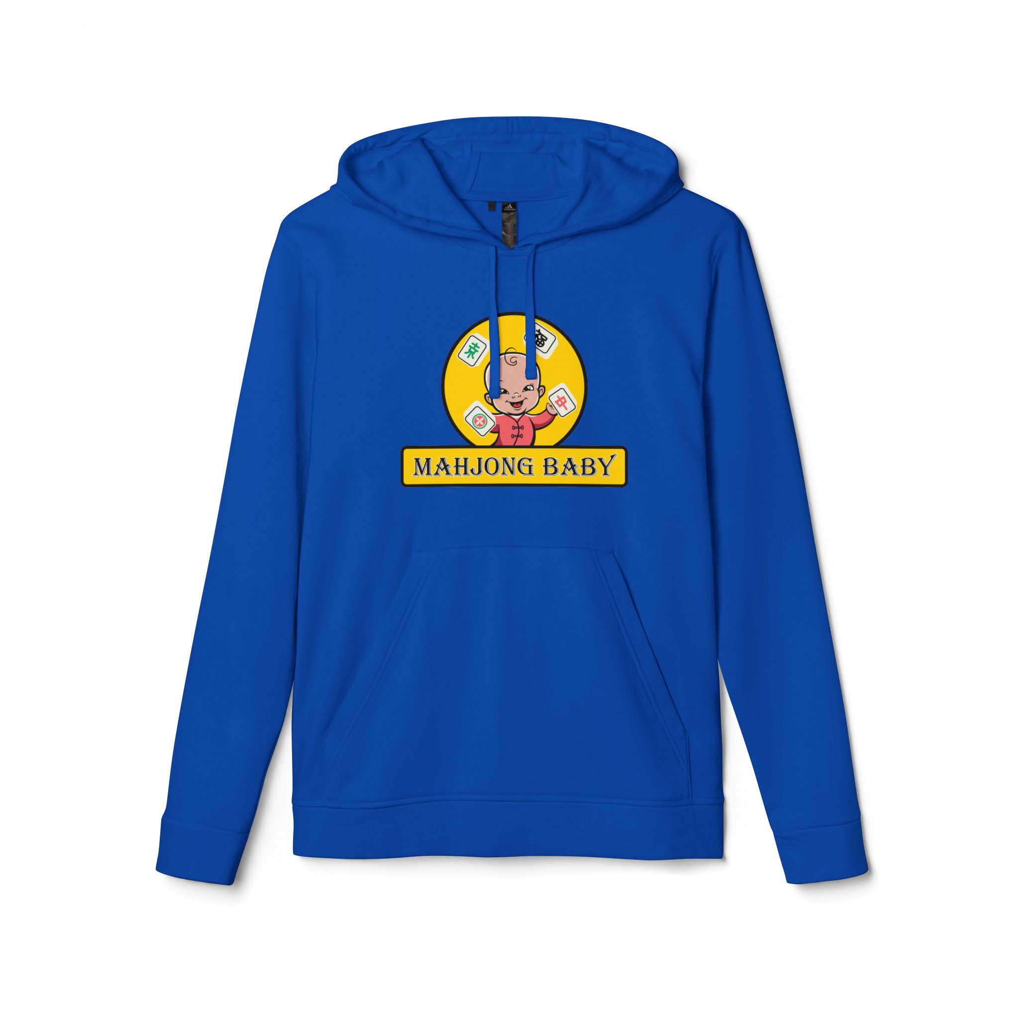 Mahjong Baby Hoodie | Cute Mahjong Graphic Pullover in Yellow - Image 22