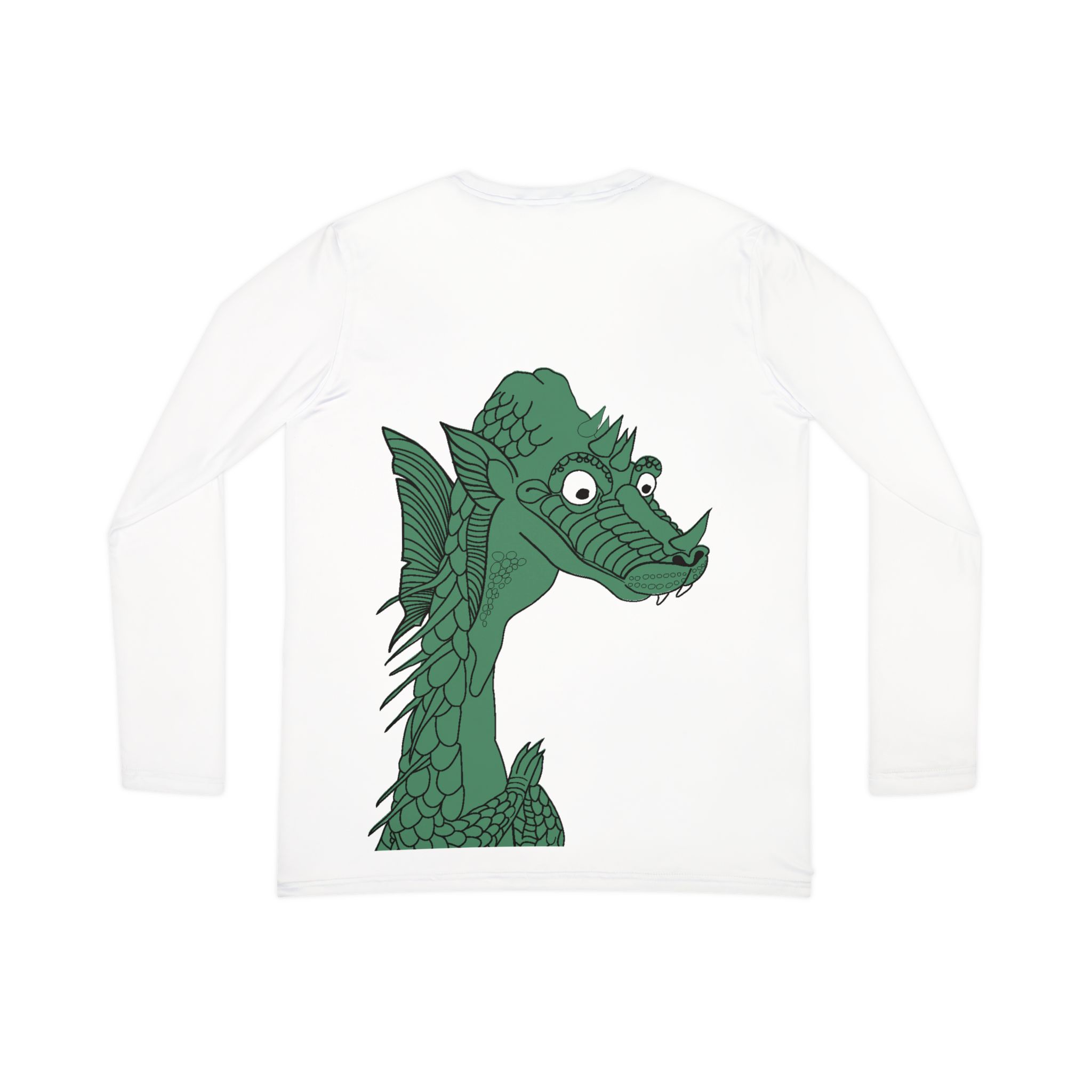 Soap Dragon Tree V-Neck Long Sleeve | Mahjong Baby Holiday Tile Graphic Tee - Image 3