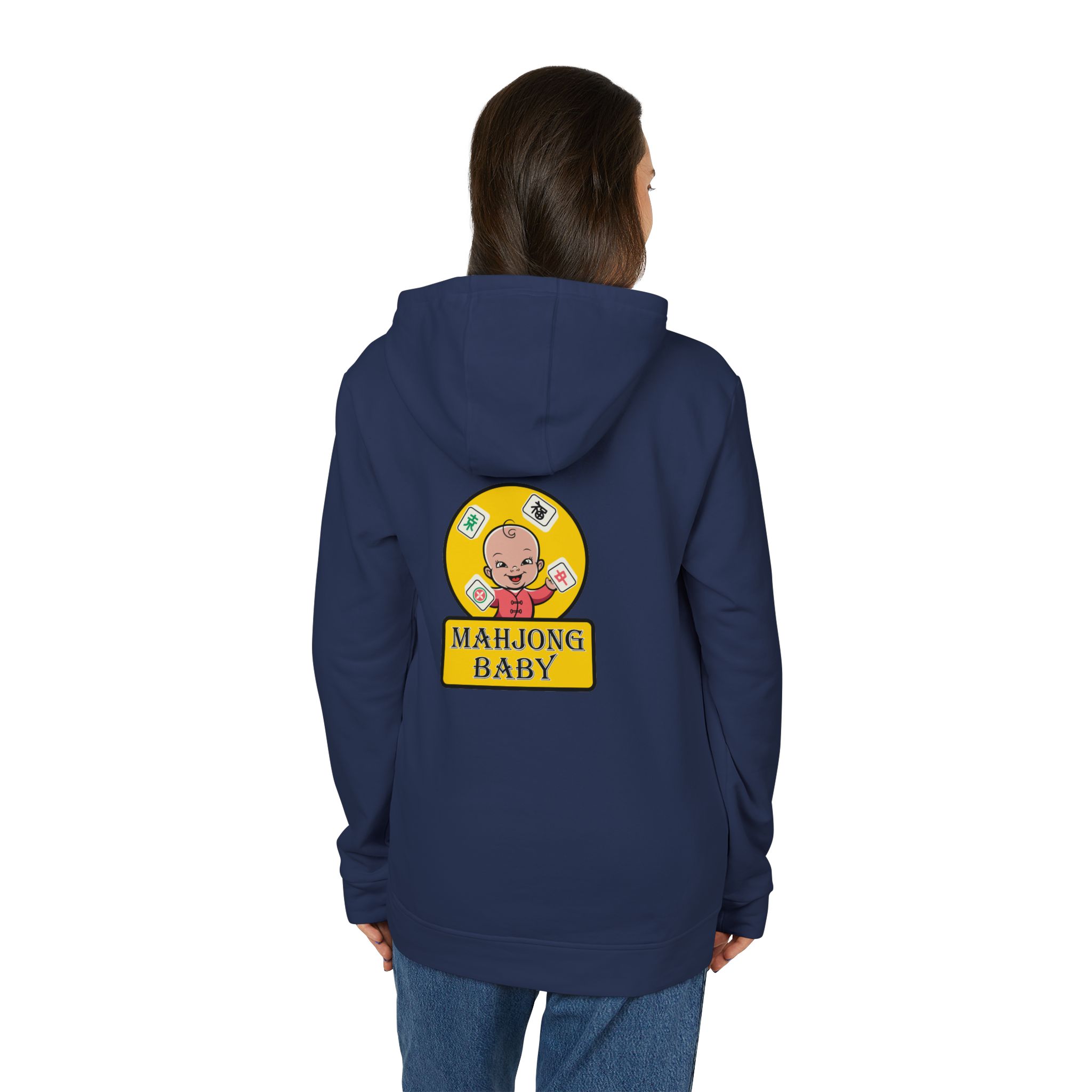 Mahjong Baby Hoodie | Cute Mahjong Graphic Pullover in Yellow - Image 32