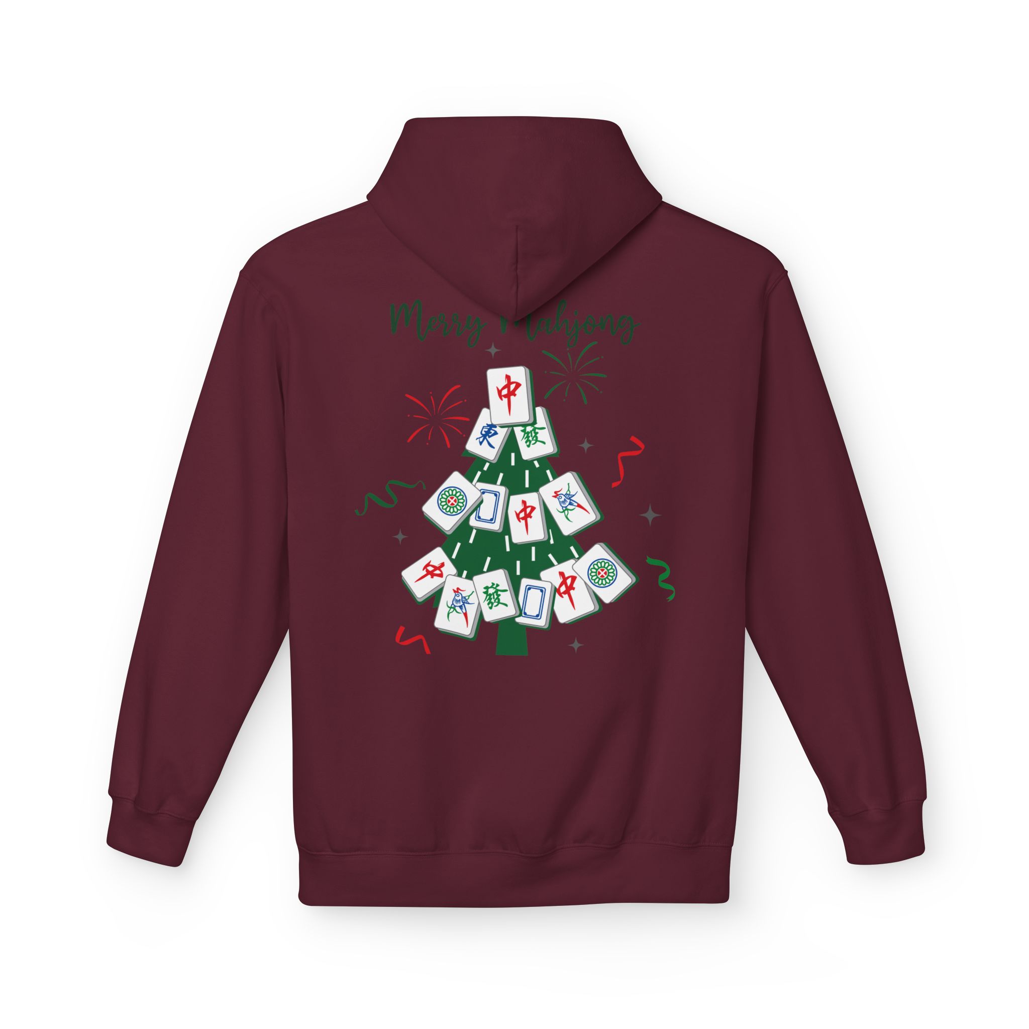 Merry Mahjong Christmas Hoodie | Festive Gnome Holiday Pullover - Image 38