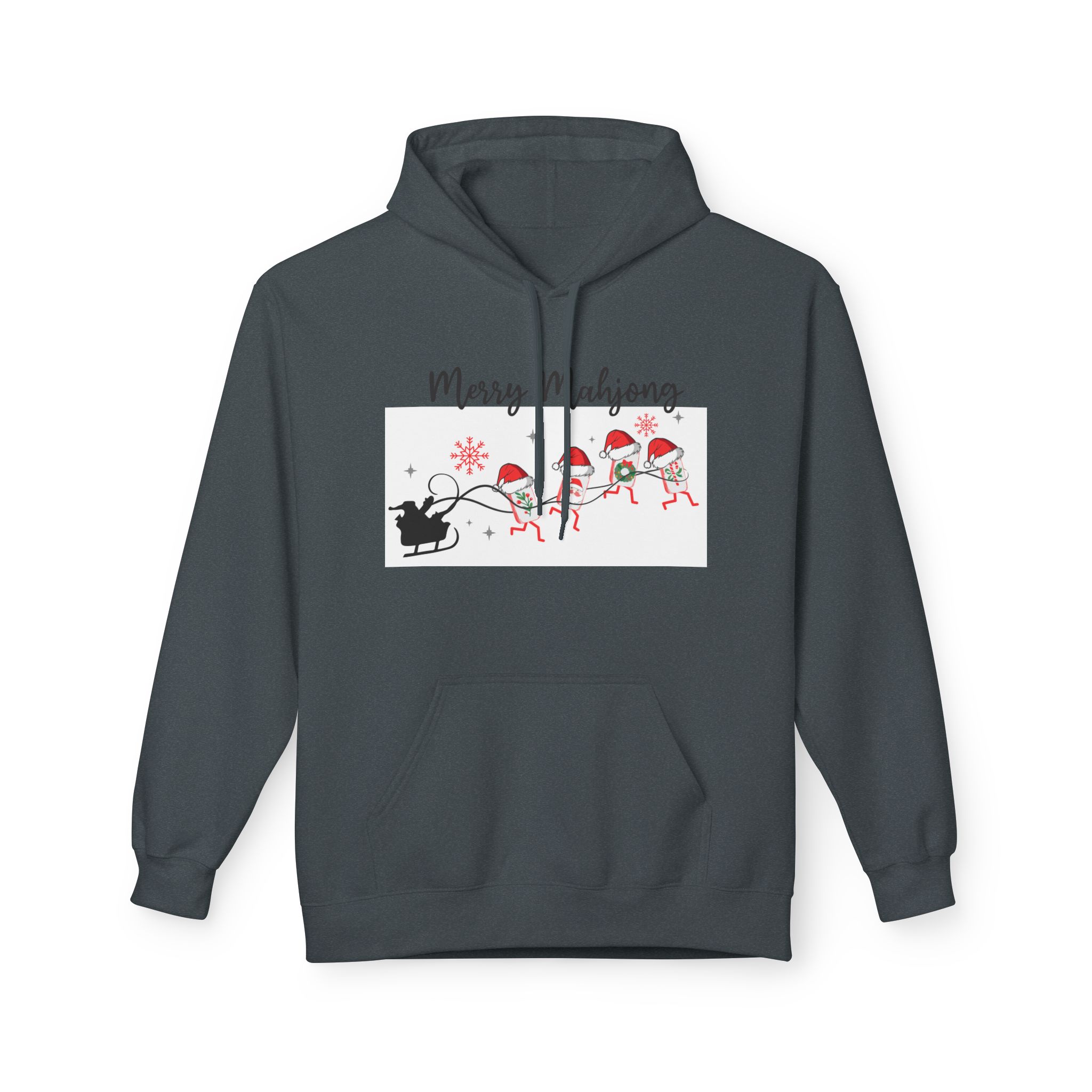 Merry Mahjong Christmas Hoodie | Festive Gnome Holiday Pullover - Image 45