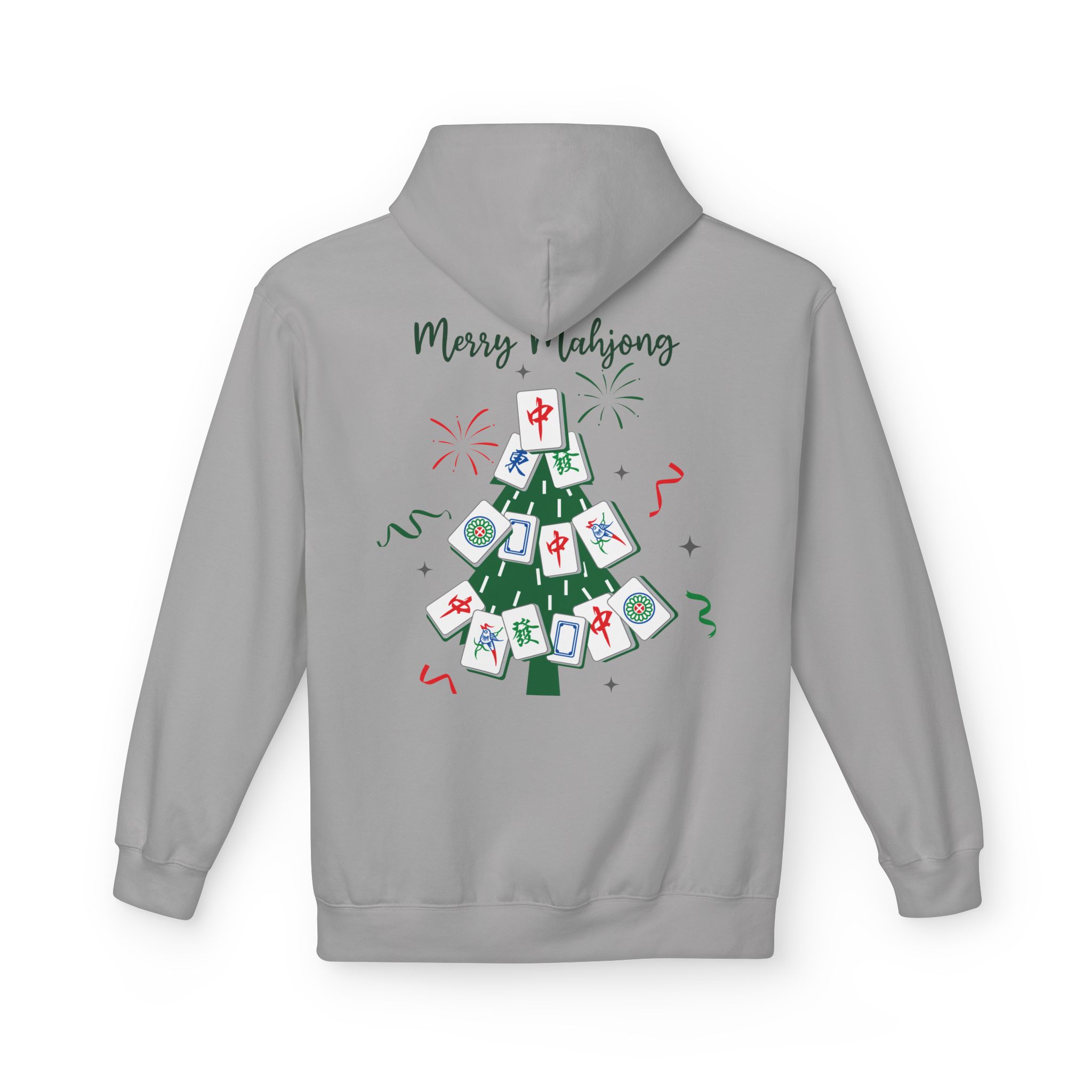Merry Mahjong Christmas Hoodie | Festive Gnome Holiday Pullover - Image 6