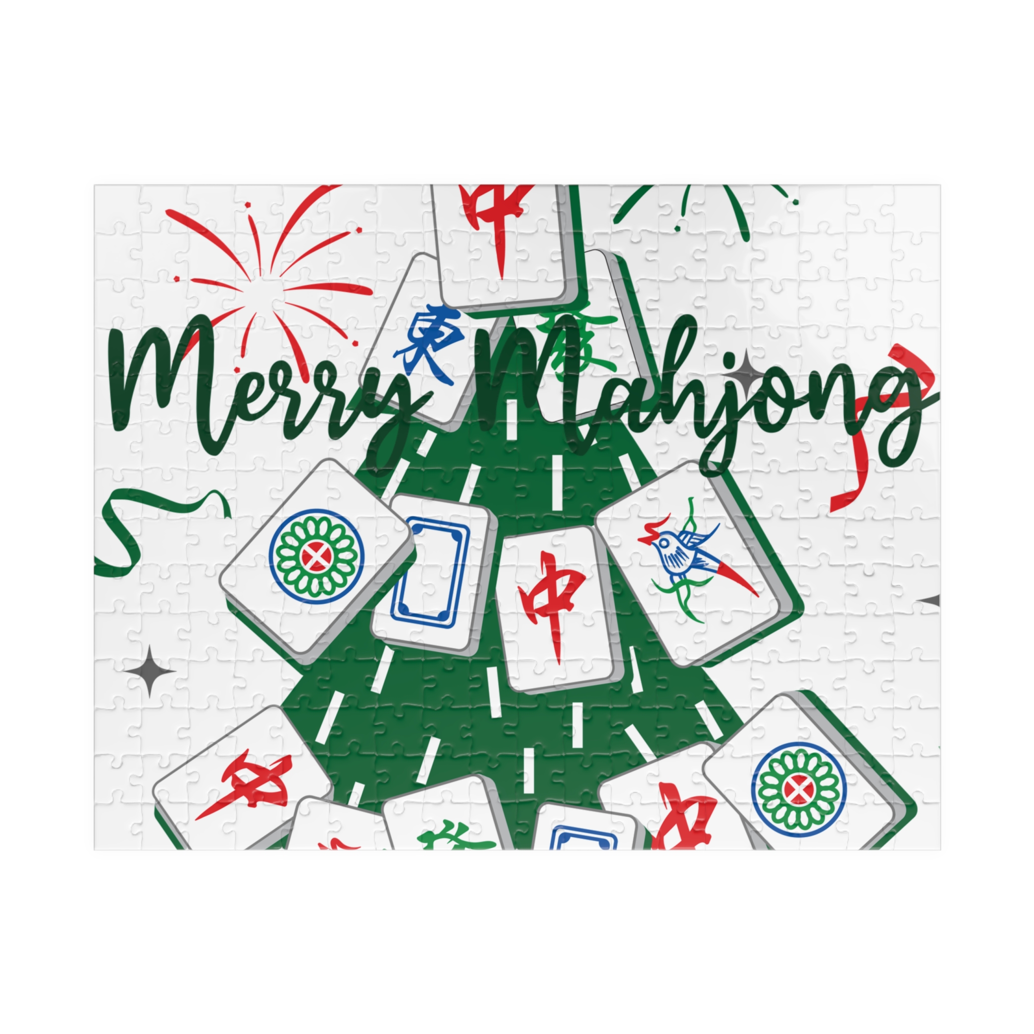 Merry Mahjong Christmas Puzzle | Holiday Mahjong Jigsaw (110–1014 Pieces) - Image 9