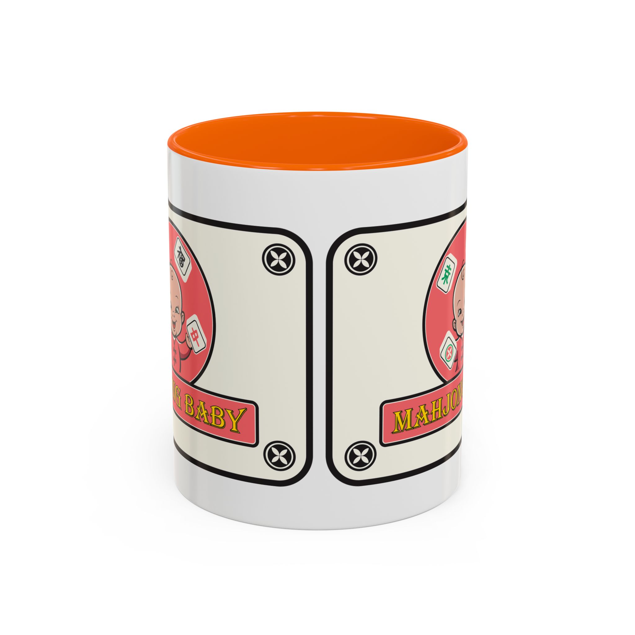 Mahjong Baby Accent Coffee Mug | Retro Ceramic Cup (11oz & 15oz) - Image 61