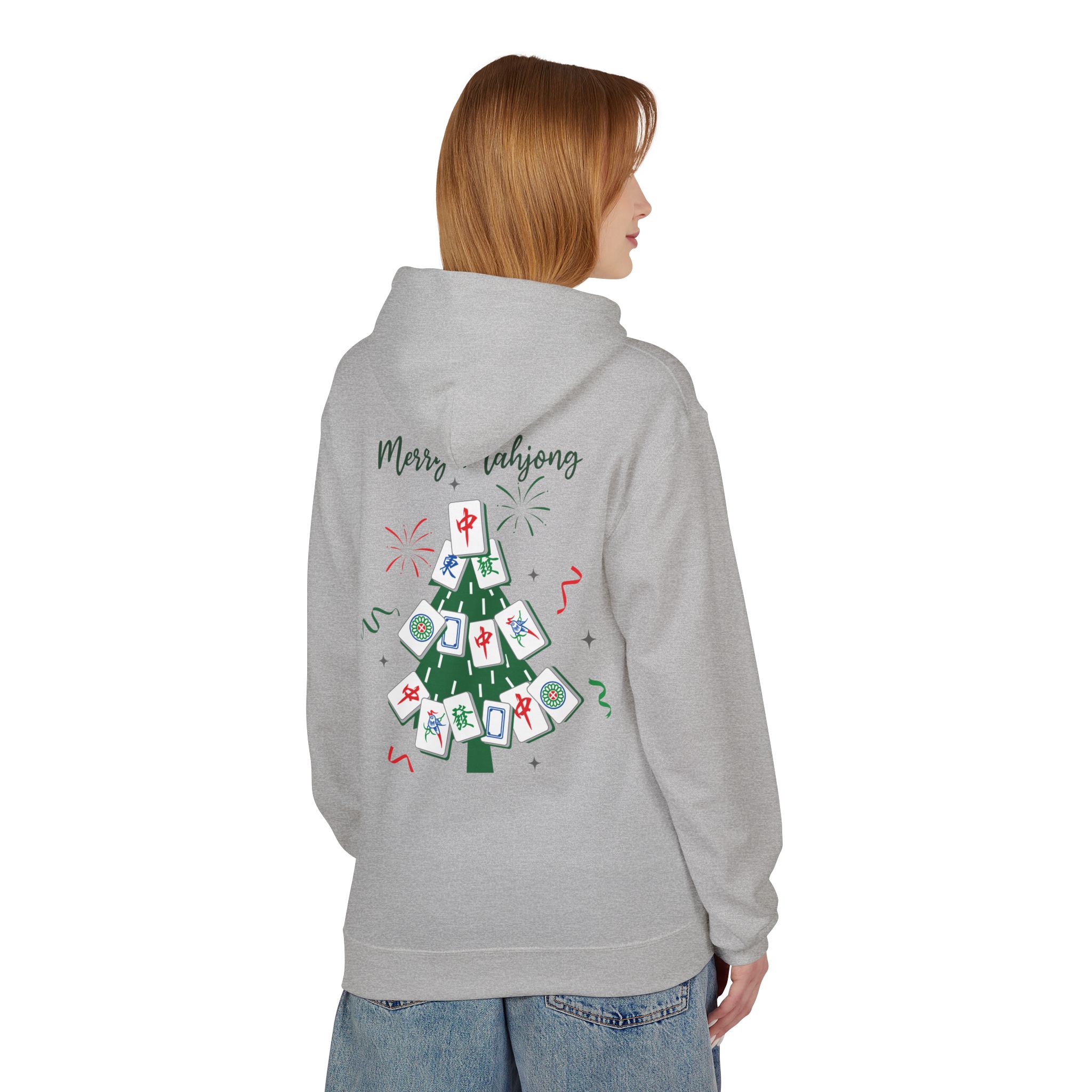 Merry Mahjong Christmas Hoodie | Festive Gnome Holiday Pullover - Image 28