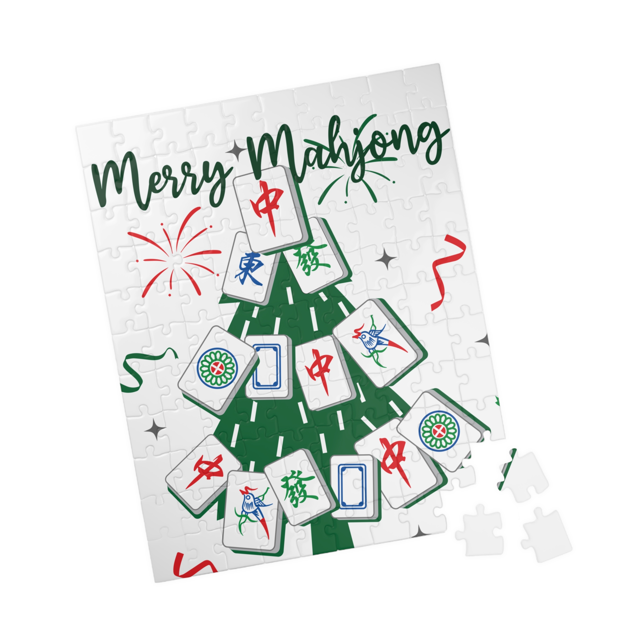 Merry Mahjong Christmas Puzzle | Holiday Mahjong Jigsaw (110–1014 Pieces) - Image 23
