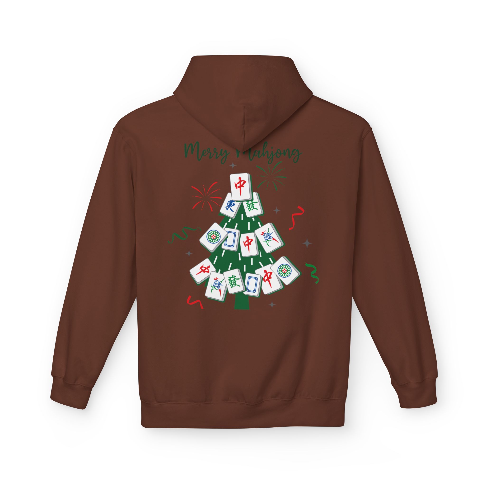 Merry Mahjong Christmas Hoodie | Festive Gnome Holiday Pullover - Image 10