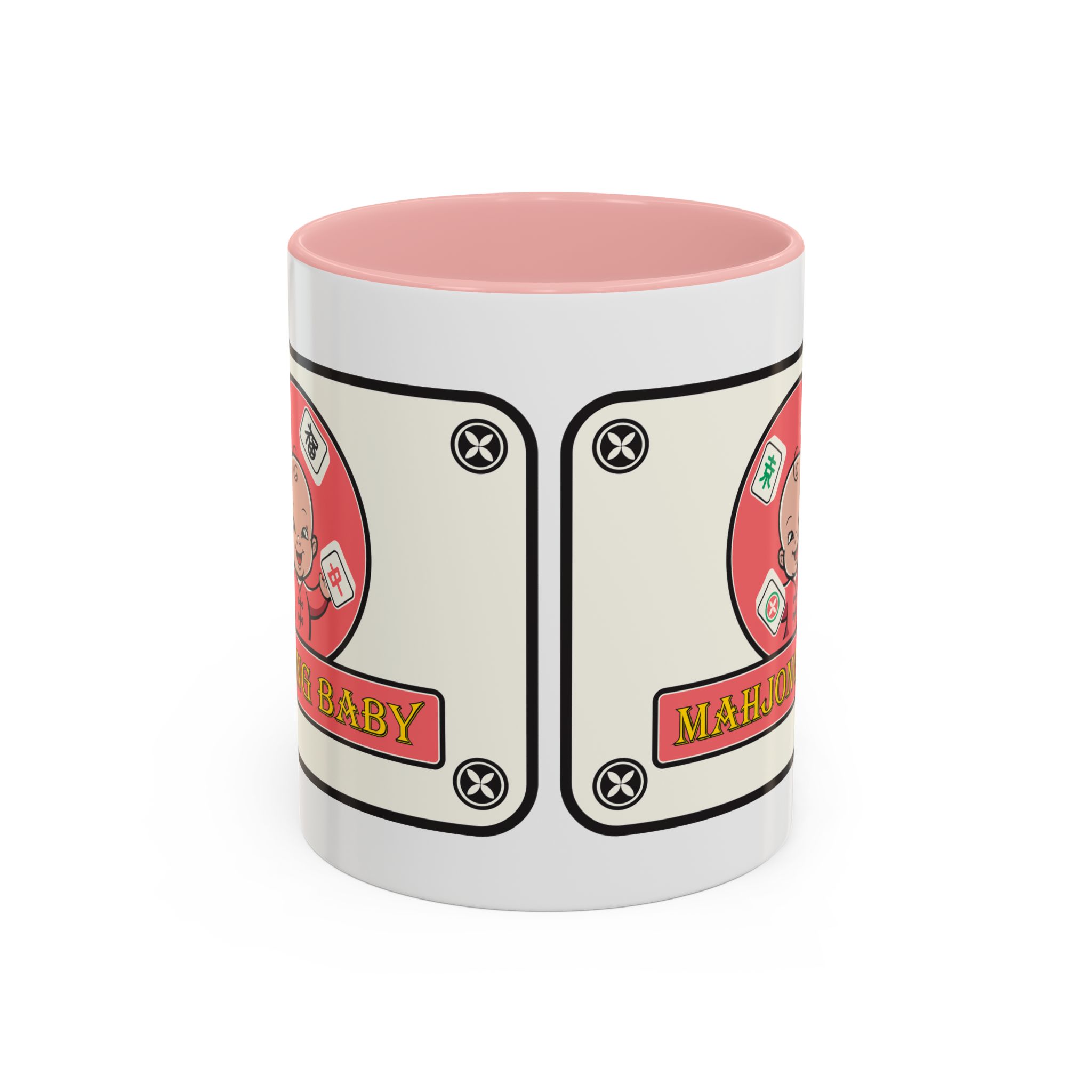Mahjong Baby Accent Coffee Mug | Retro Ceramic Cup (11oz & 15oz) - Image 37
