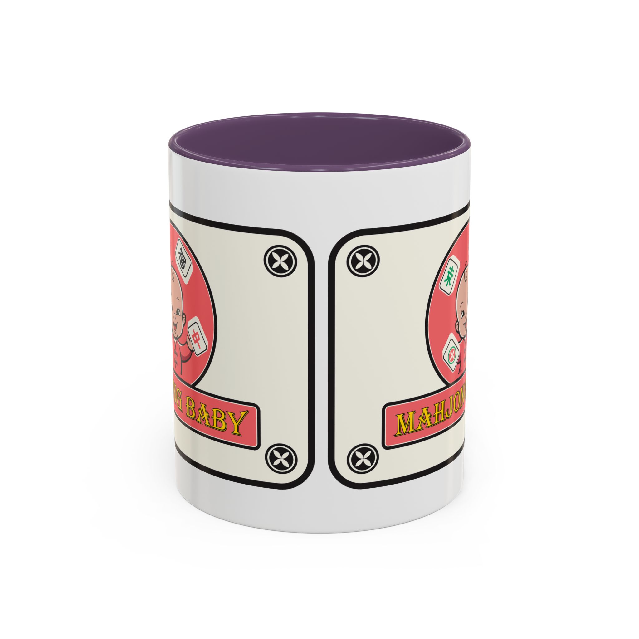 Mahjong Baby Accent Coffee Mug | Retro Ceramic Cup (11oz & 15oz) - Image 67