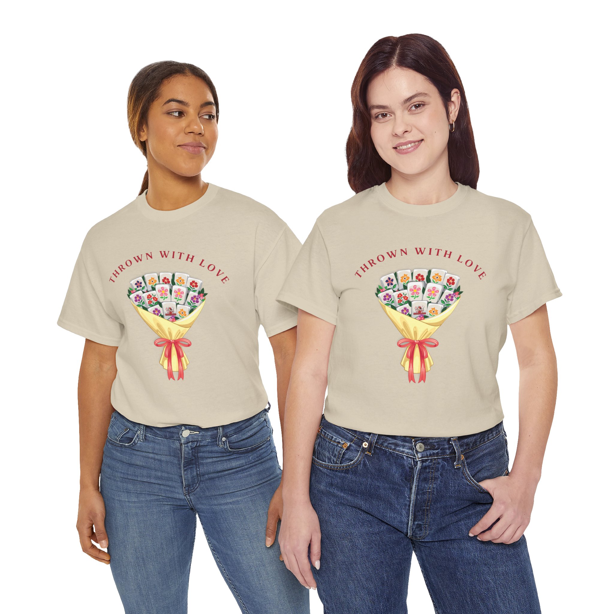 💕 “Thrown With Love” Unisex Mahjong T-Shirt — Playful Valentine’s Mahjong Gift Tee - Image 39
