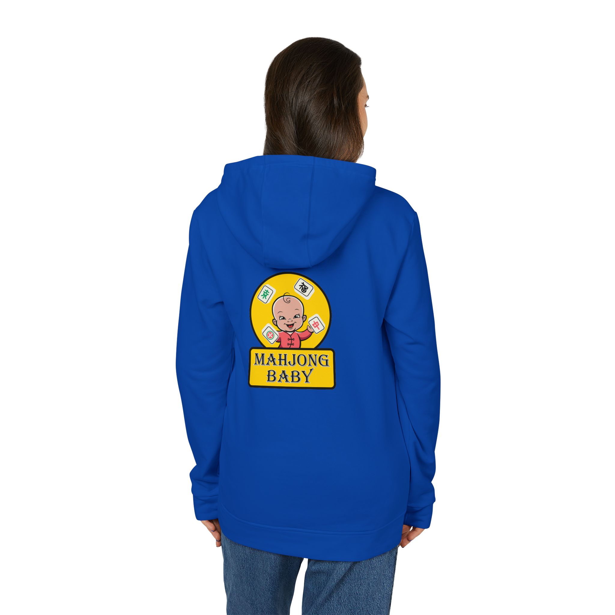 Mahjong Baby Hoodie | Cute Mahjong Graphic Pullover in Yellow - Image 25