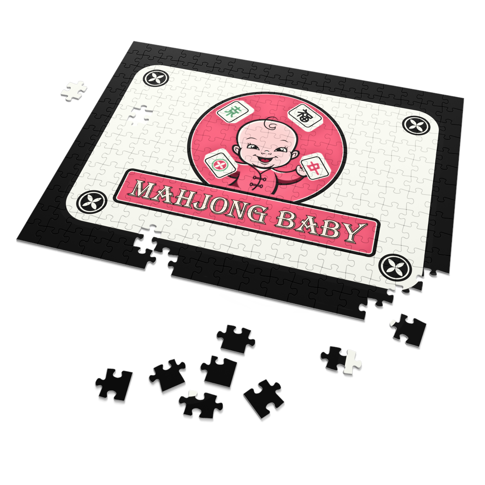 Mahjong Baby Puzzle | Retro Mahjong Tile Jigsaw with Tin (30–2000 Pieces) - Image 2