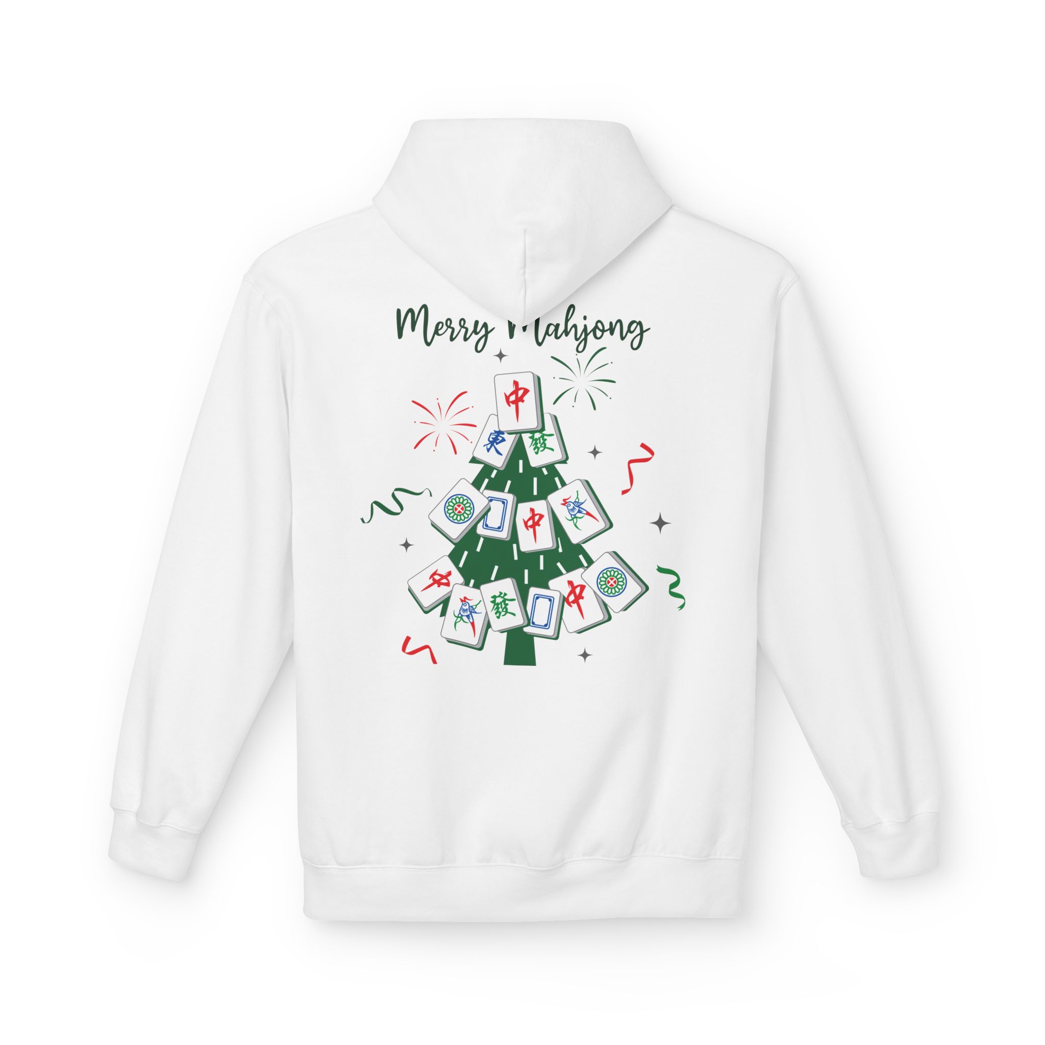 Merry Mahjong Christmas Hoodie | Festive Gnome Holiday Pullover - Image 3