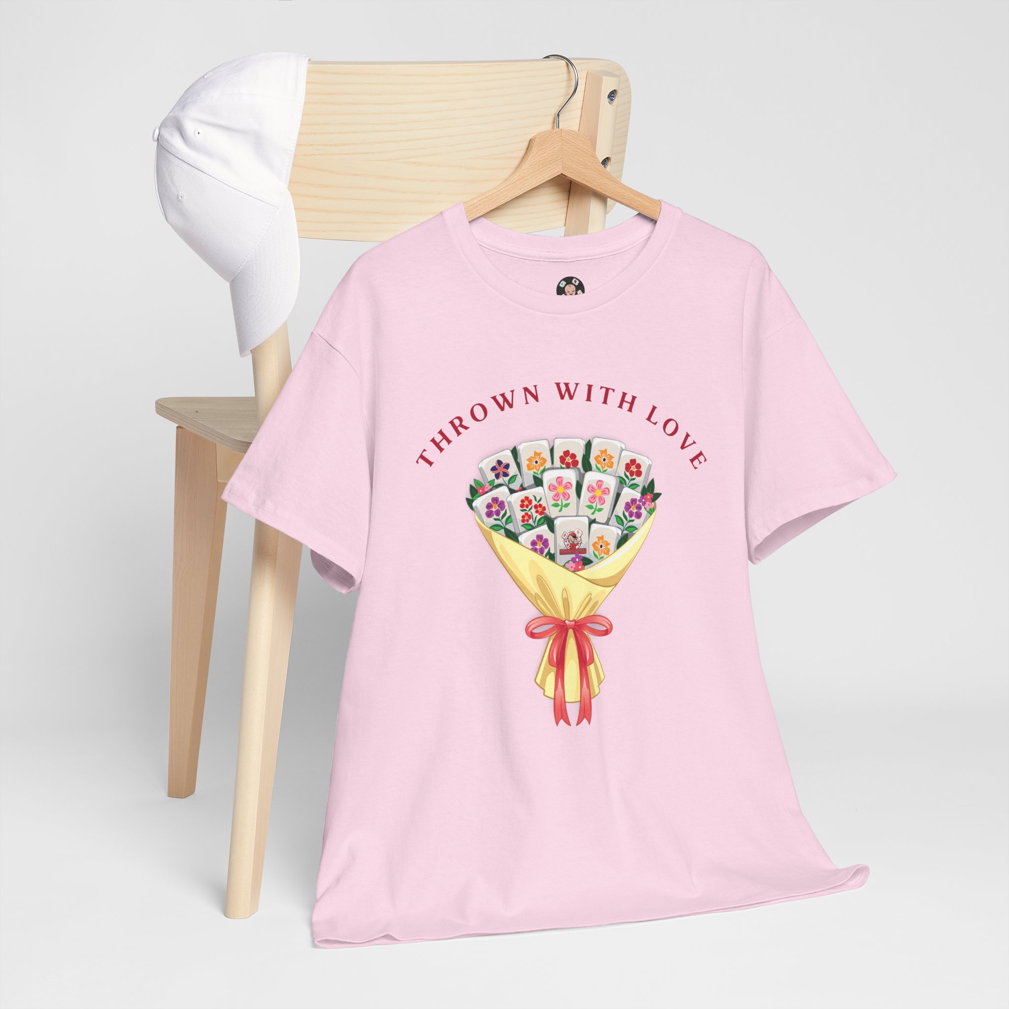 💕 “Thrown With Love” Unisex Mahjong T-Shirt — Playful Valentine’s Mahjong Gift Tee - Image 87