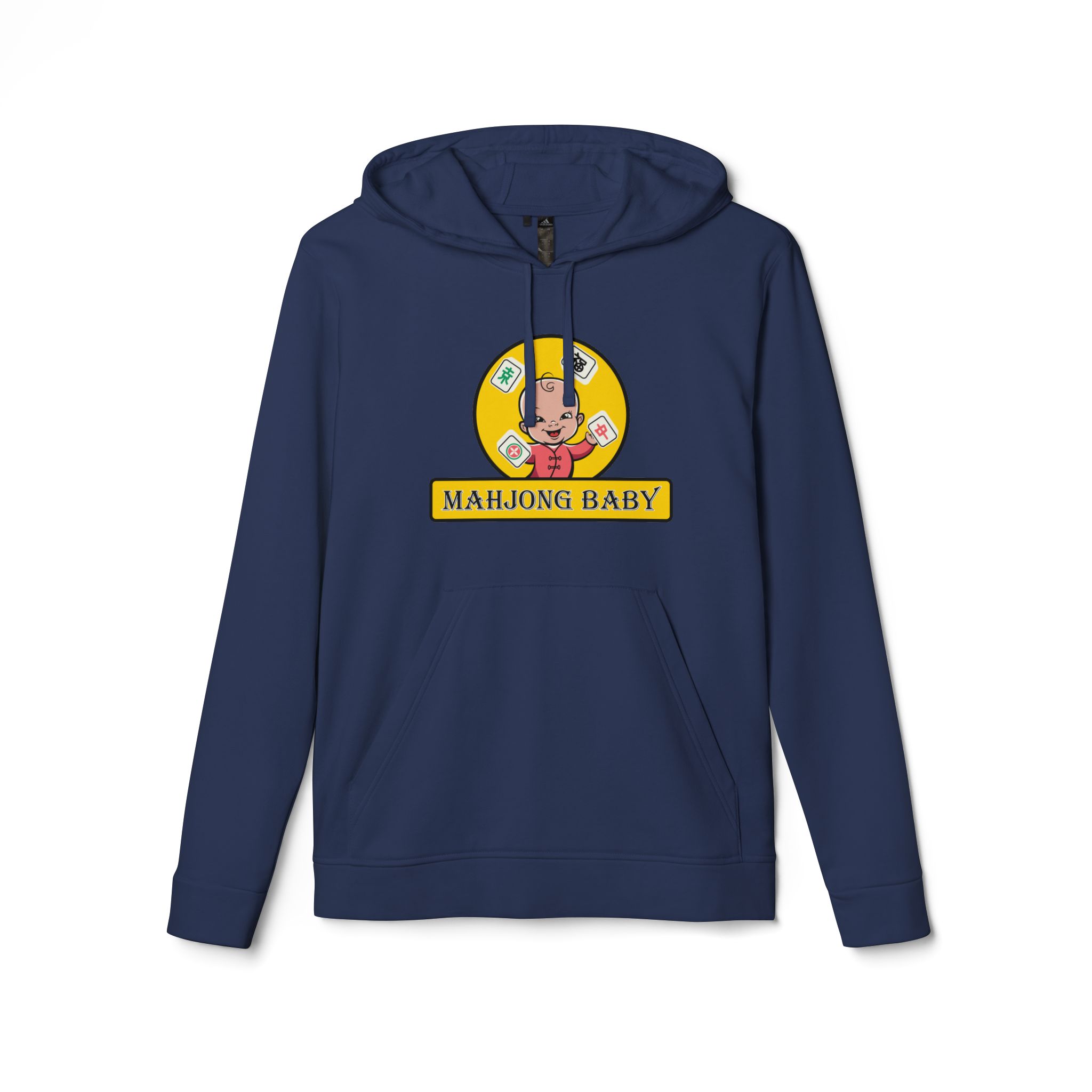 Mahjong Baby Hoodie | Cute Mahjong Graphic Pullover in Yellow - Image 29