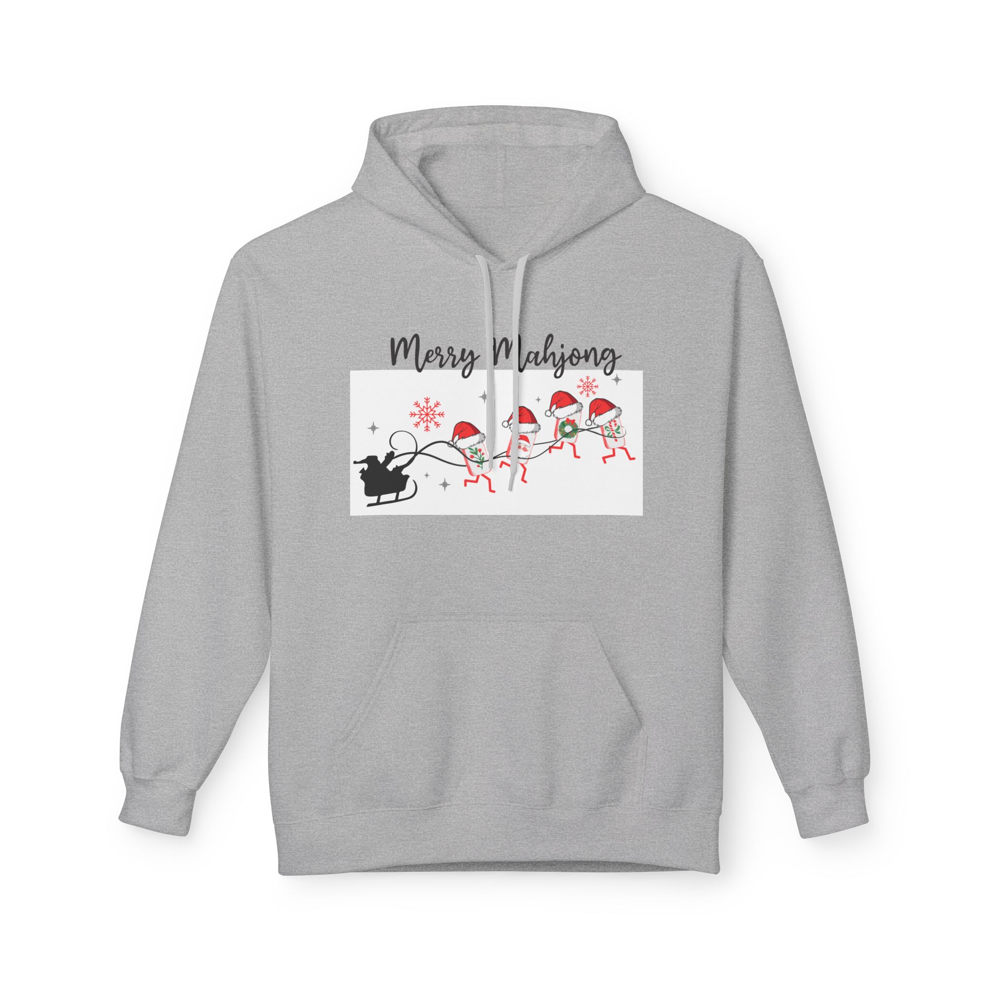 Merry Mahjong Christmas Hoodie | Festive Gnome Holiday Pullover - Image 25
