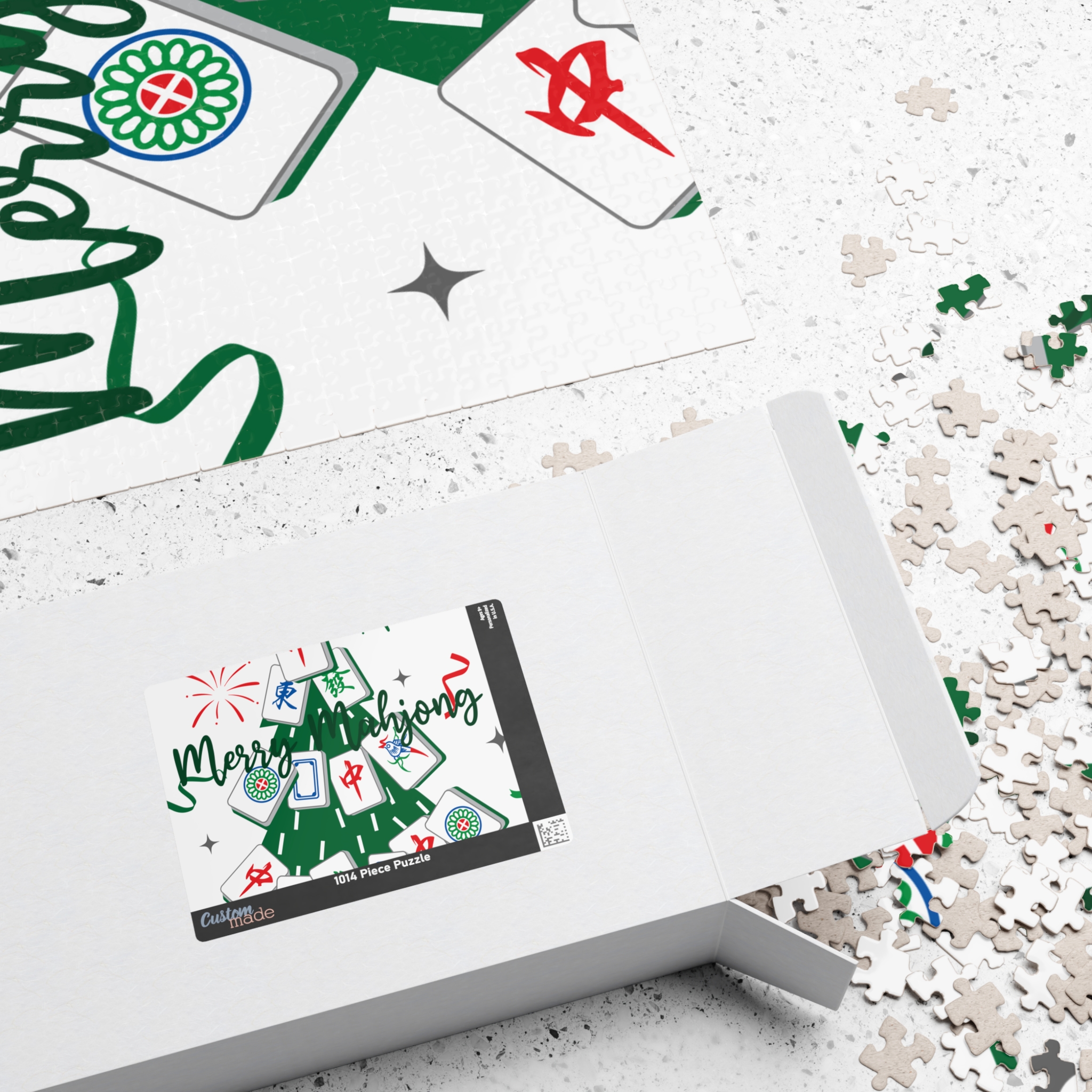 Merry Mahjong Christmas Puzzle | Holiday Mahjong Jigsaw (110–1014 Pieces) - Image 20