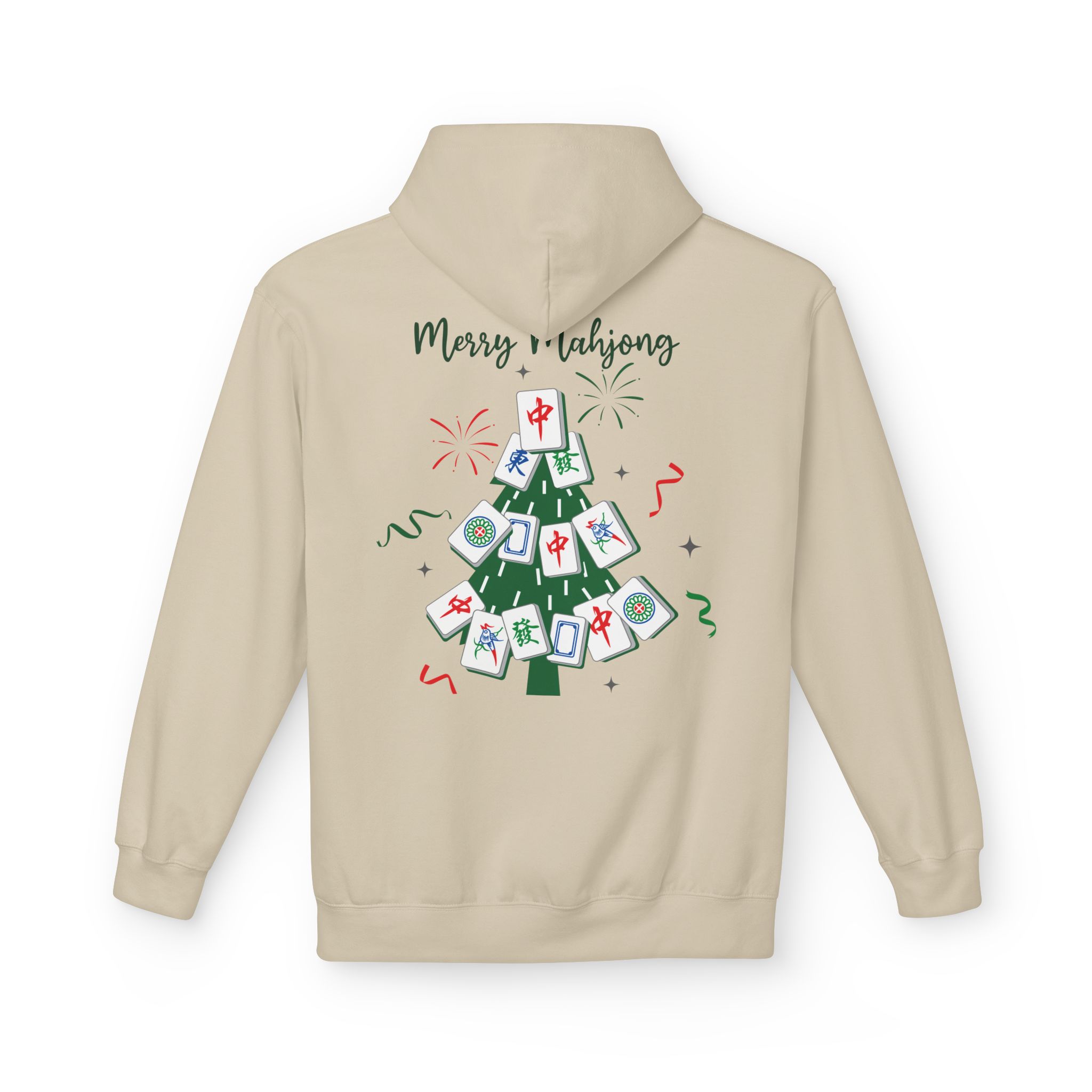 Merry Mahjong Christmas Hoodie | Festive Gnome Holiday Pullover - Image 18