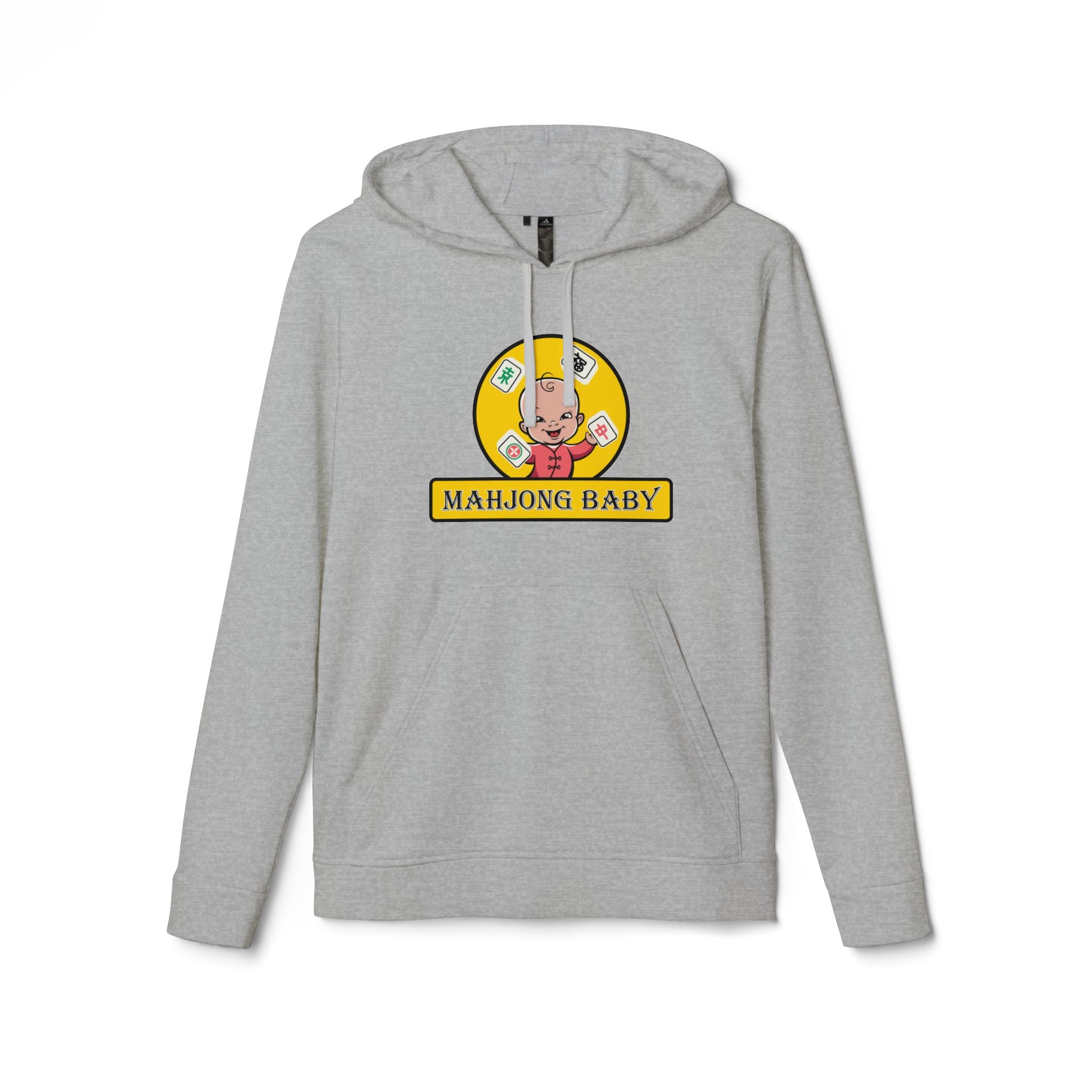 Mahjong Baby Hoodie | Cute Mahjong Graphic Pullover in Yellow - Image 8