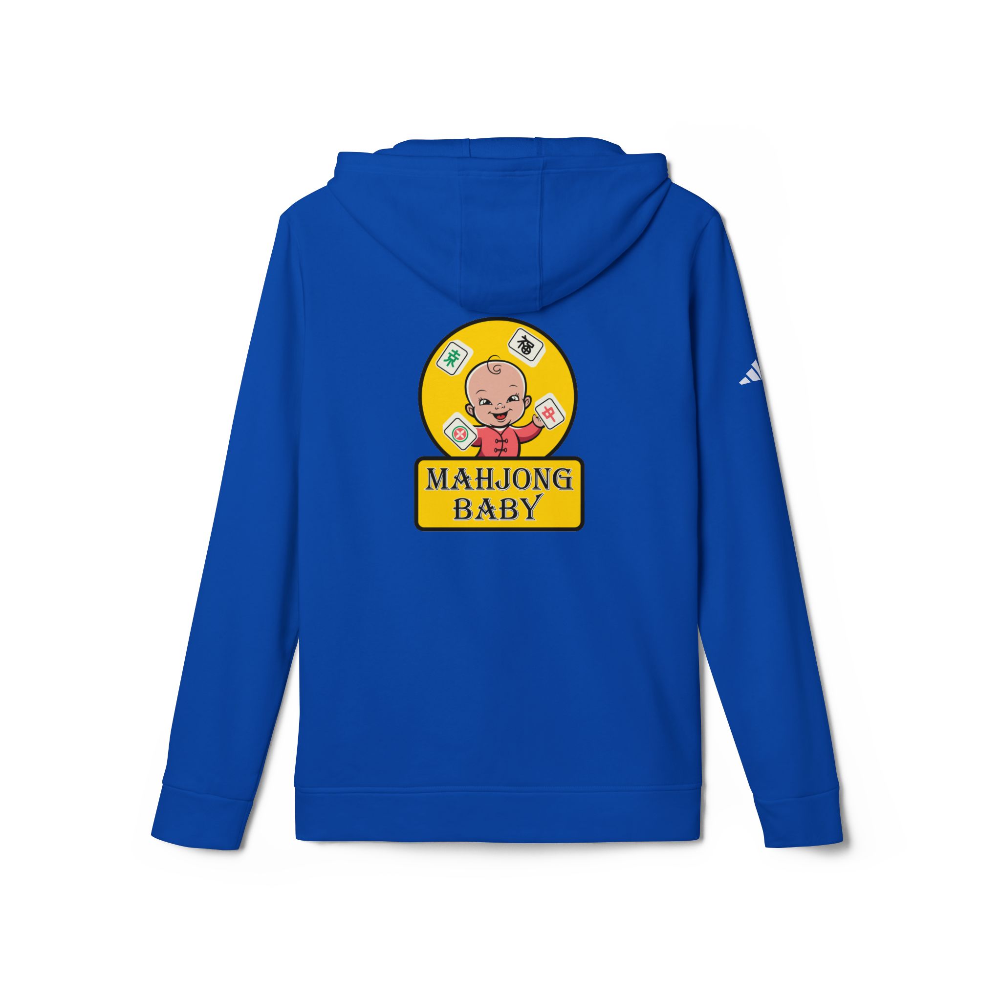 Mahjong Baby Hoodie | Cute Mahjong Graphic Pullover in Yellow - Image 23