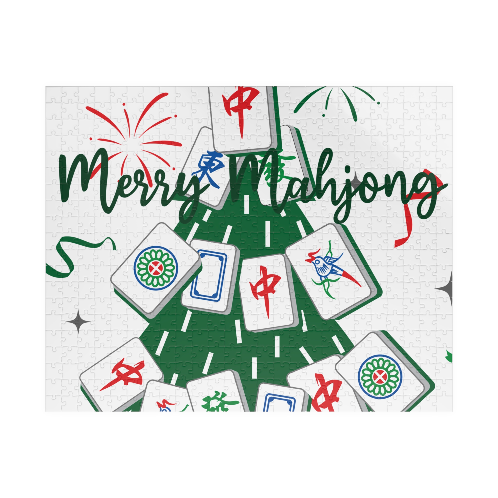 Merry Mahjong Christmas Puzzle | Holiday Mahjong Jigsaw (110–1014 Pieces) - Image 13