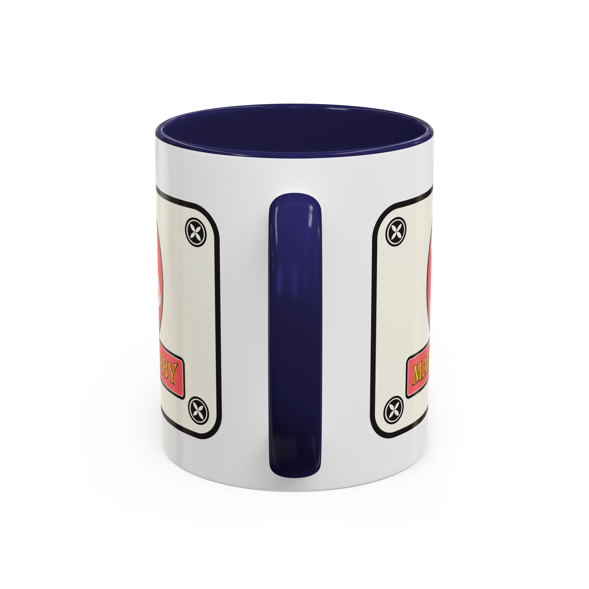Mahjong Baby Accent Coffee Mug | Retro Ceramic Cup (11oz & 15oz) - Image 10