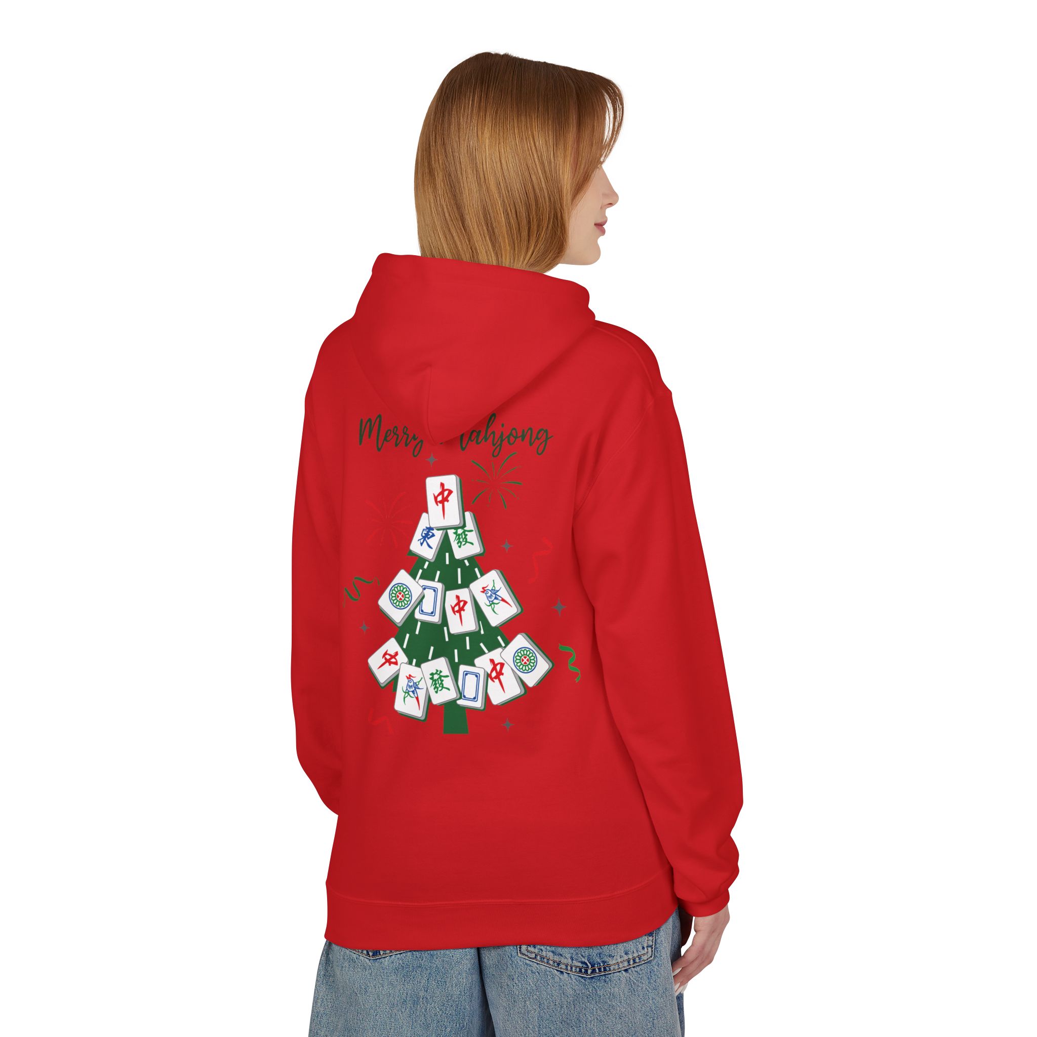 Merry Mahjong Christmas Hoodie | Festive Gnome Holiday Pullover - Image 56