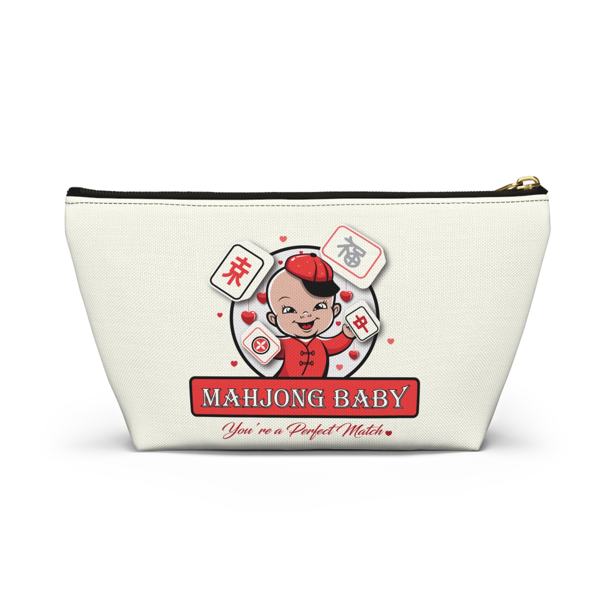 💕 “Be My Mahjong Baby” Accessory Pouch — Cute Mahjong Organizer Bag - Image 2