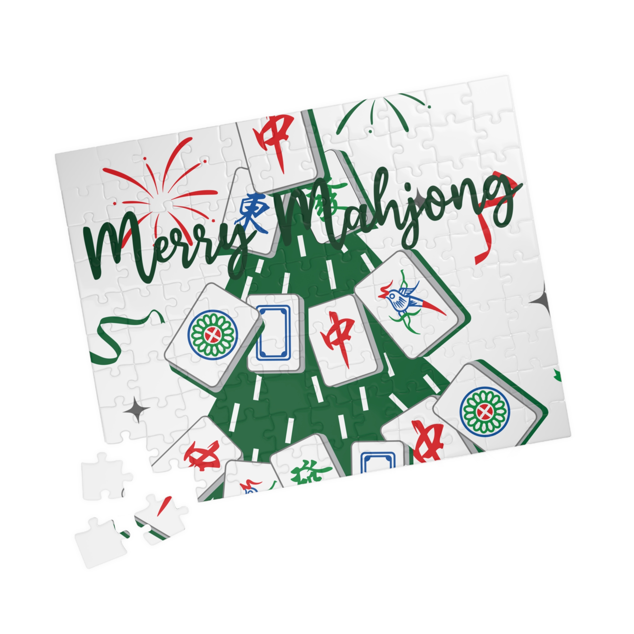Merry Mahjong Christmas Puzzle | Holiday Mahjong Jigsaw (110–1014 Pieces) - Image 7