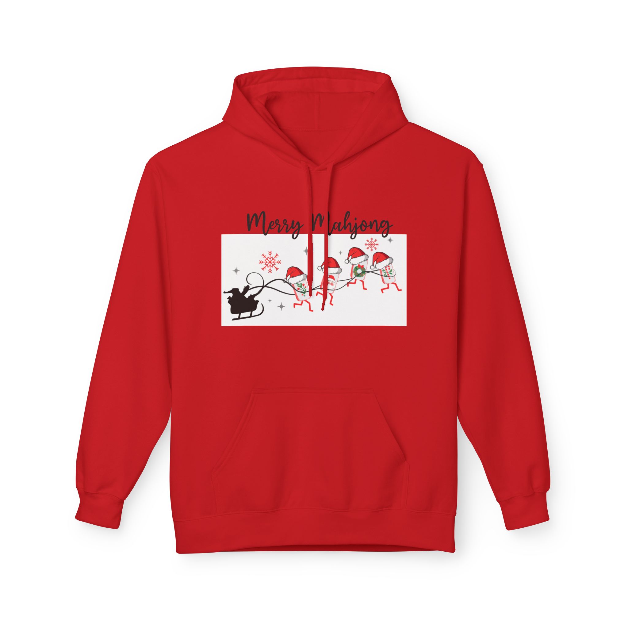 Merry Mahjong Christmas Hoodie | Festive Gnome Holiday Pullover - Image 53