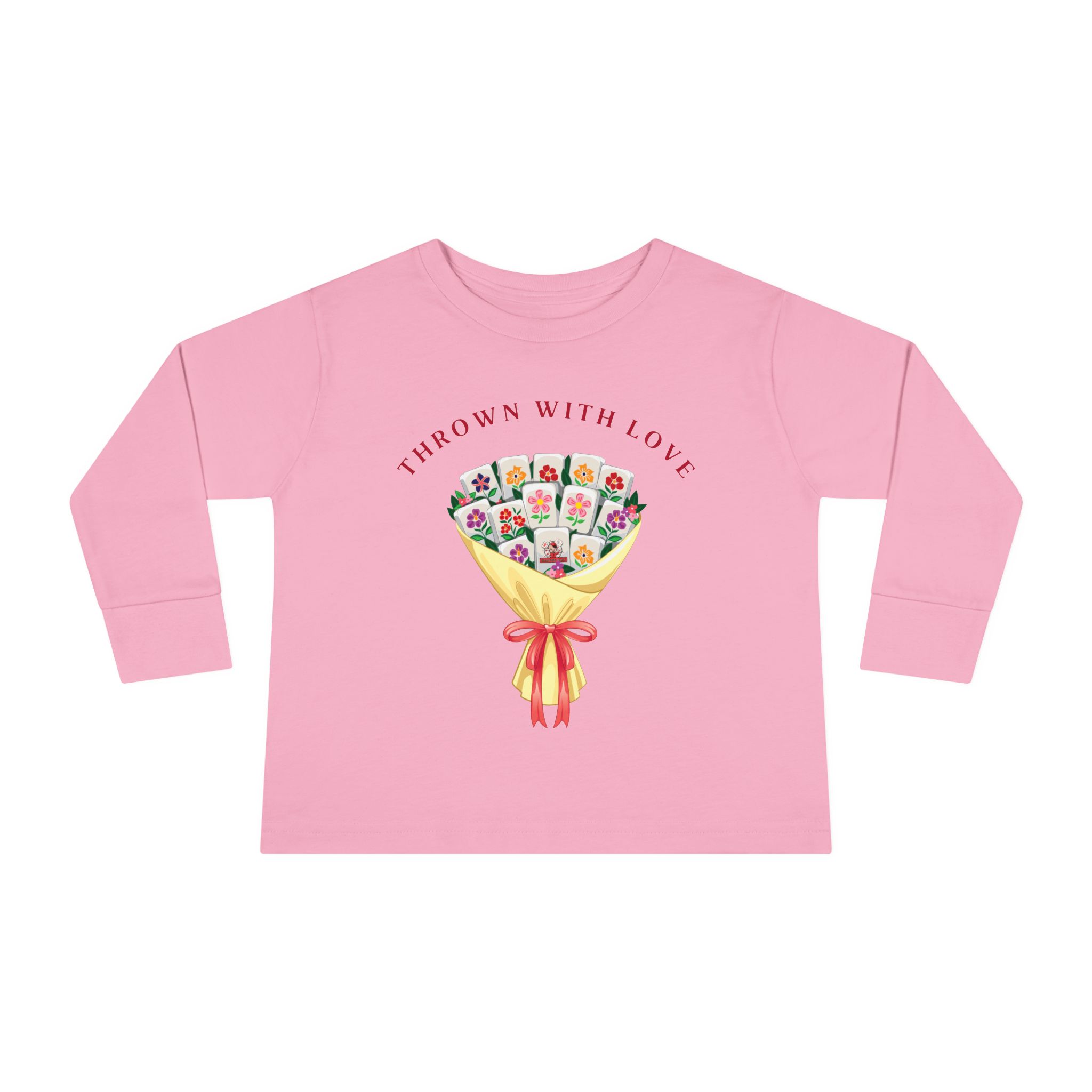 Toddler Tee — "Thanks a Bunch" Floral Bouquet Long Sleeve - Image 25